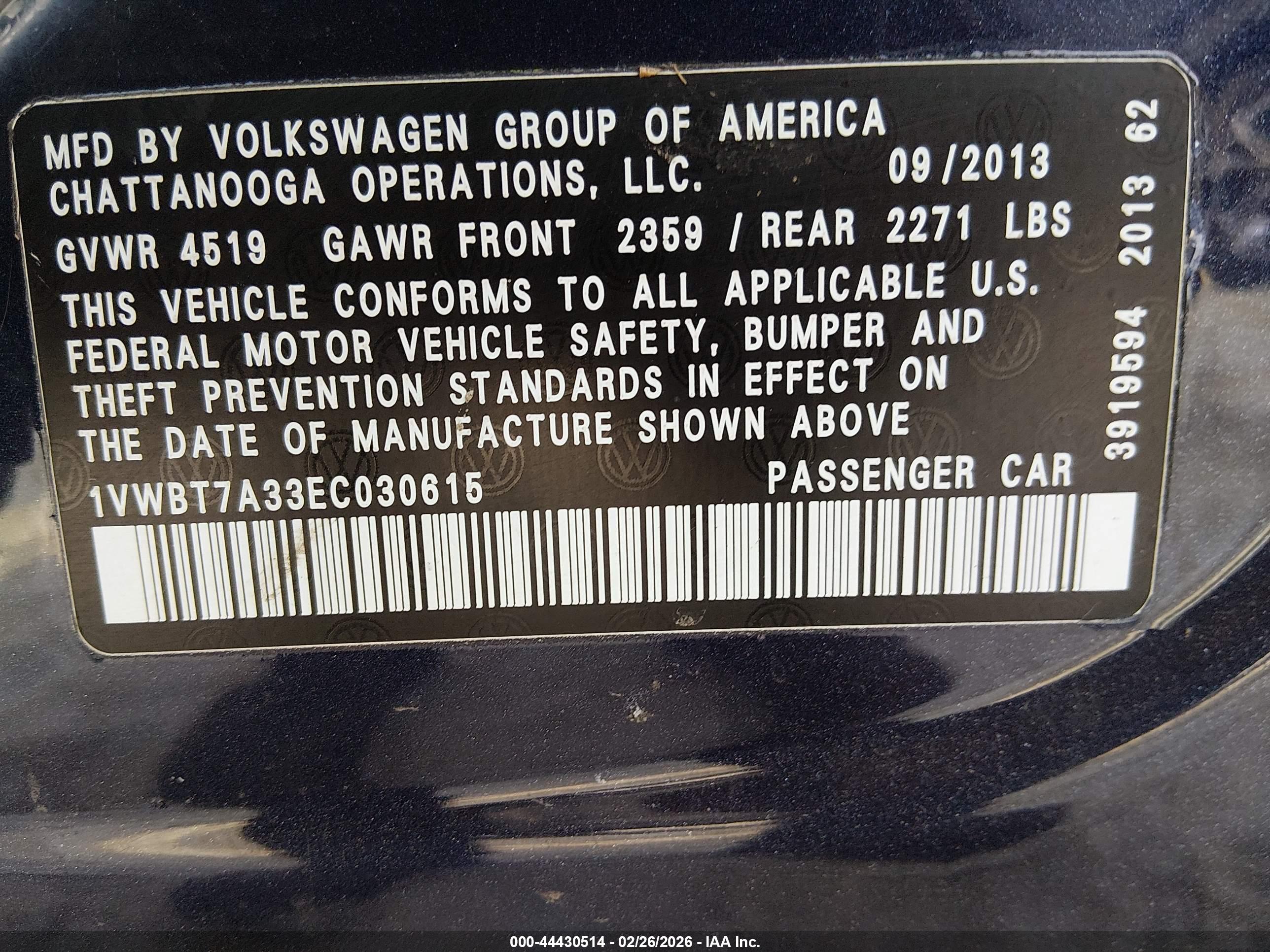 VOLKSWAGEN PASSAT image 9