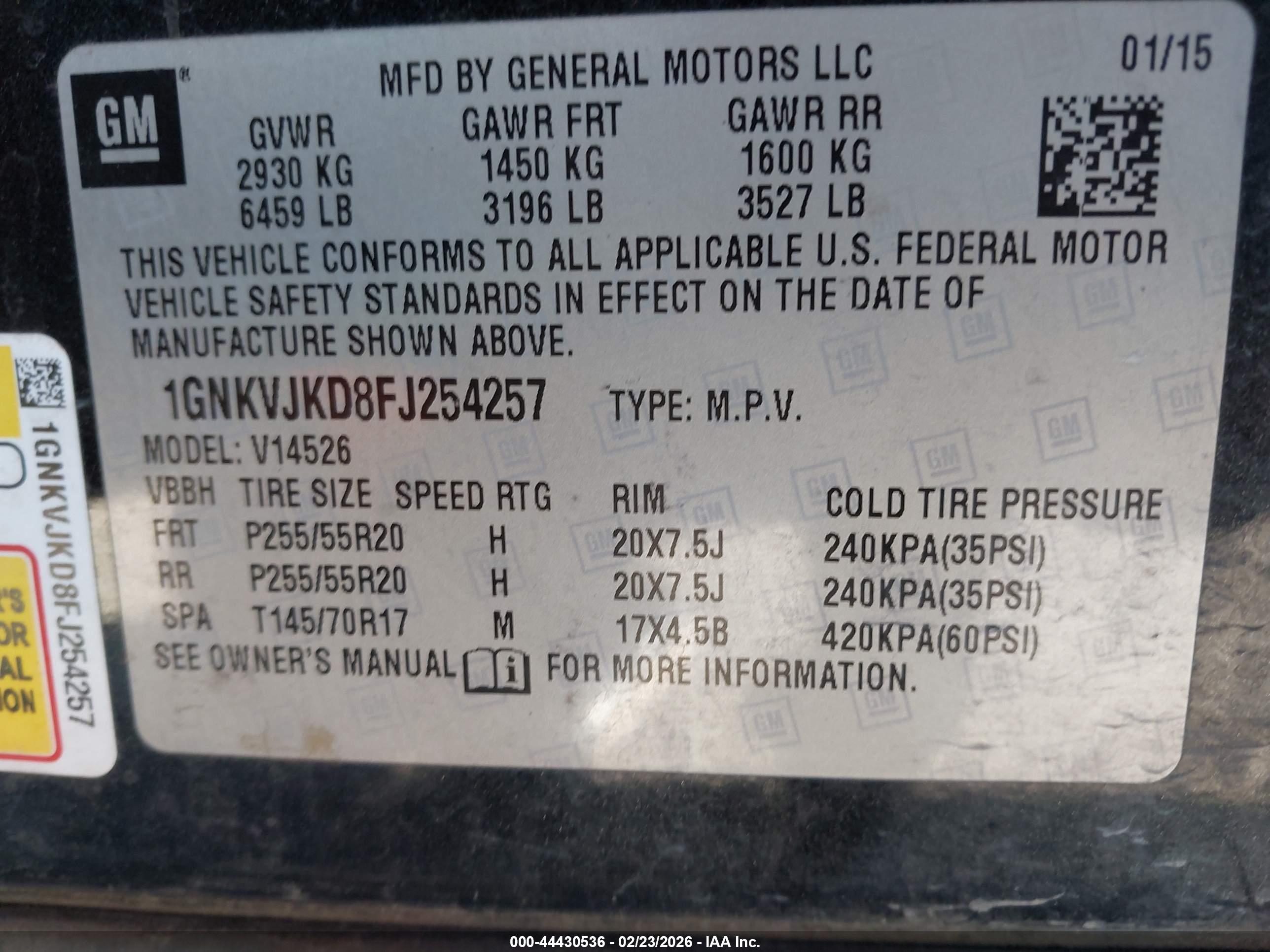CHEVROLET TRAVERSE image 9