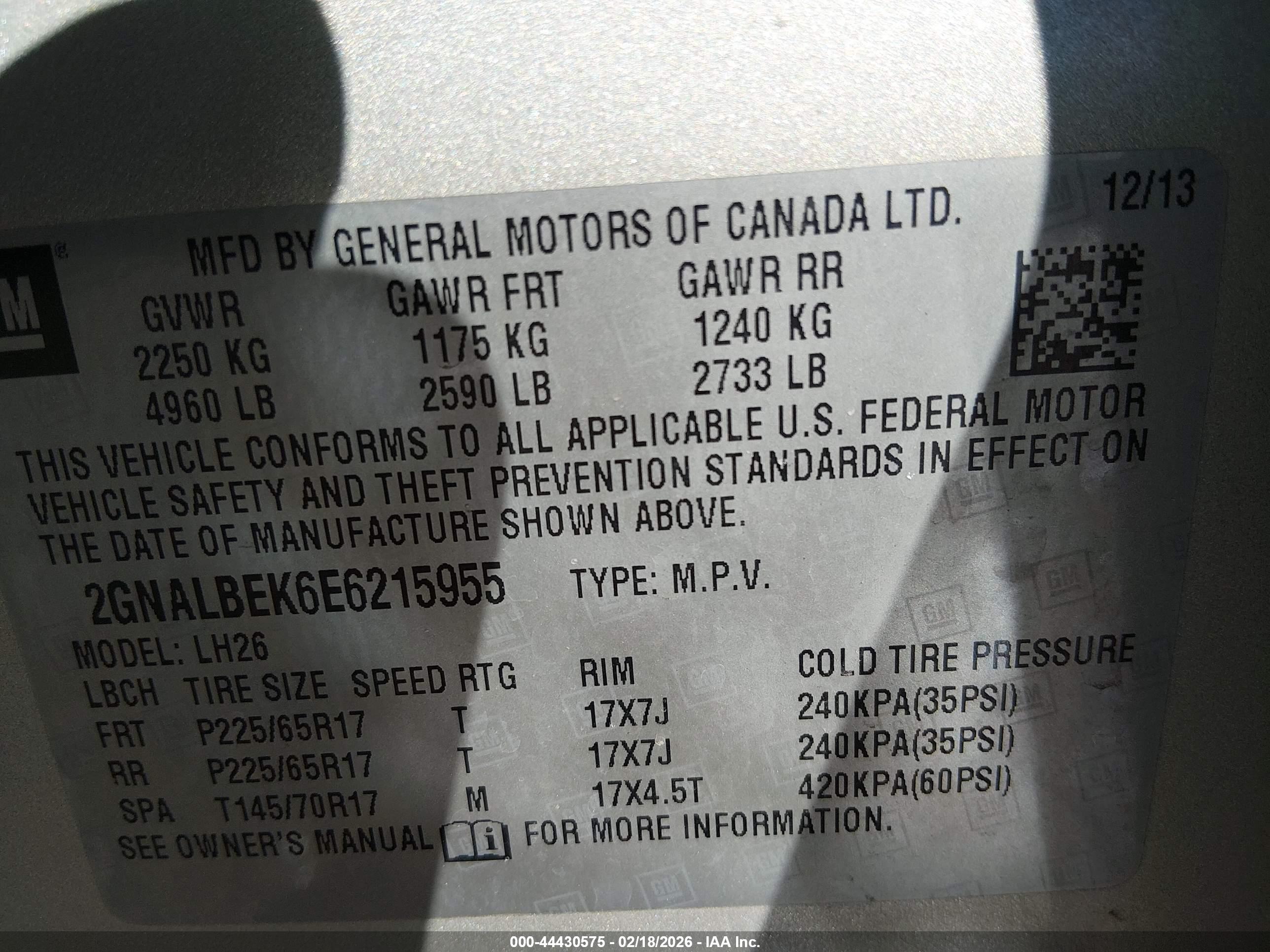 CHEVROLET EQUINOX image 9