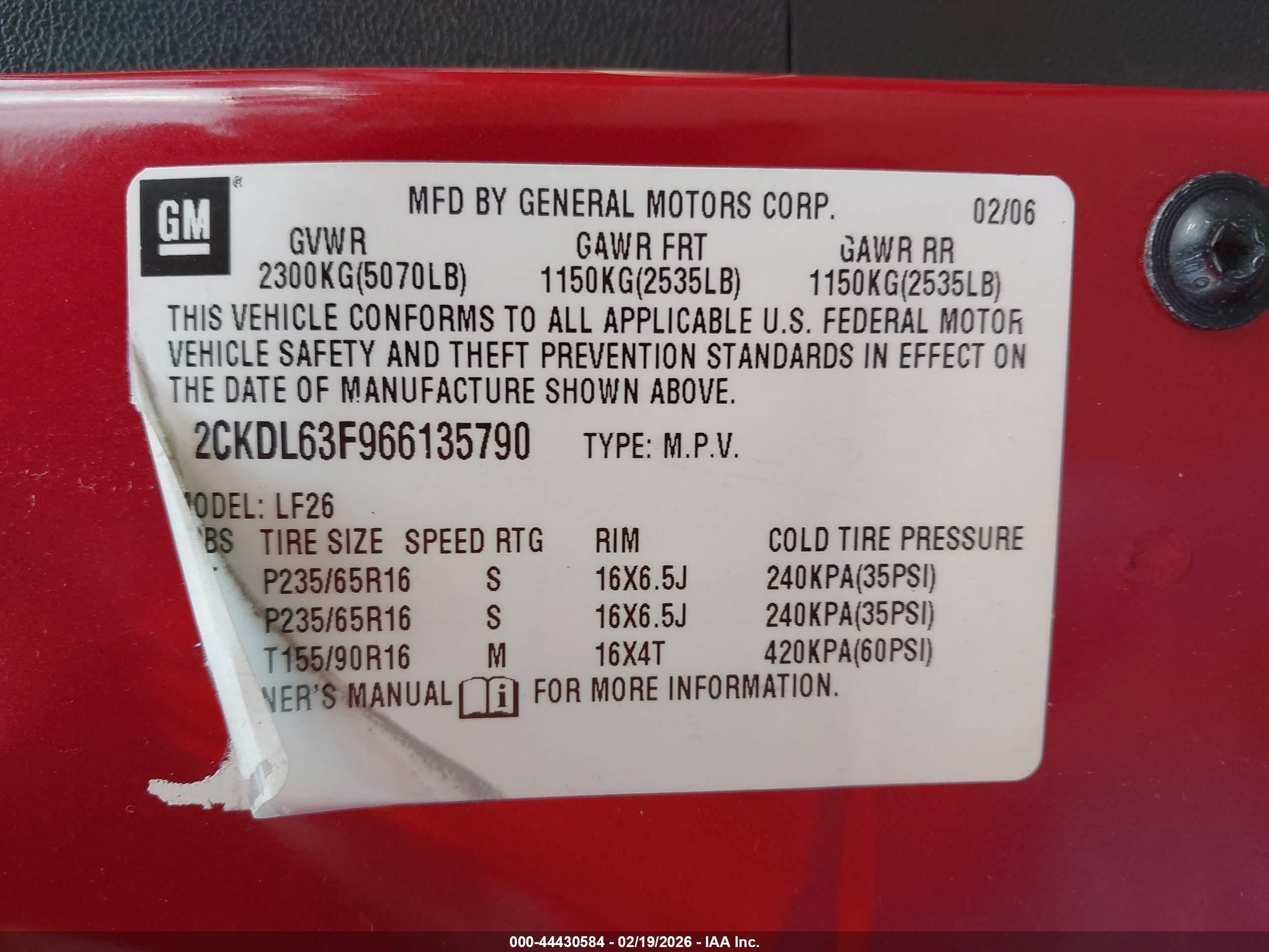PONTIAC TORRENT image 9