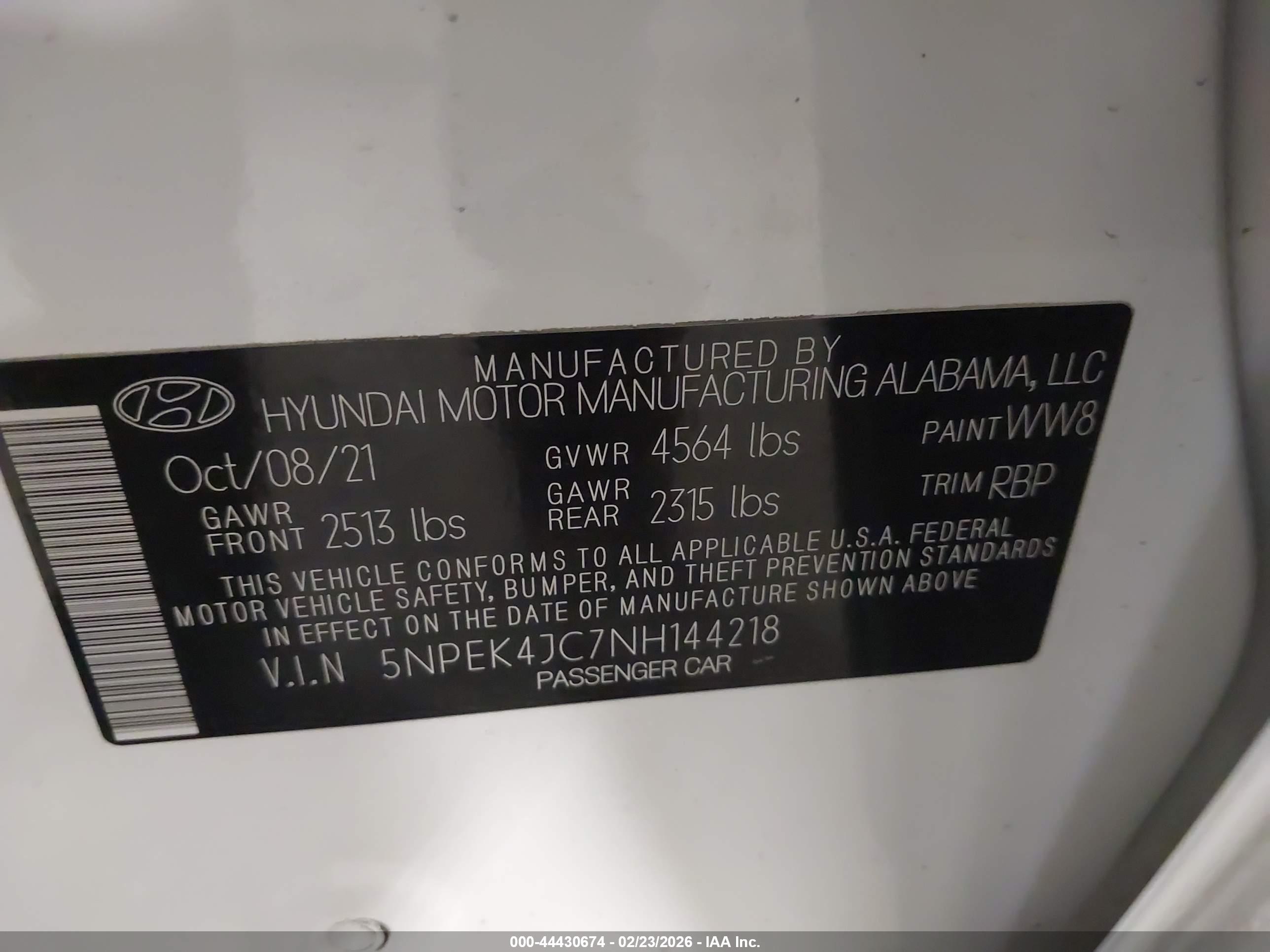 HYUNDAI SONATA image 9