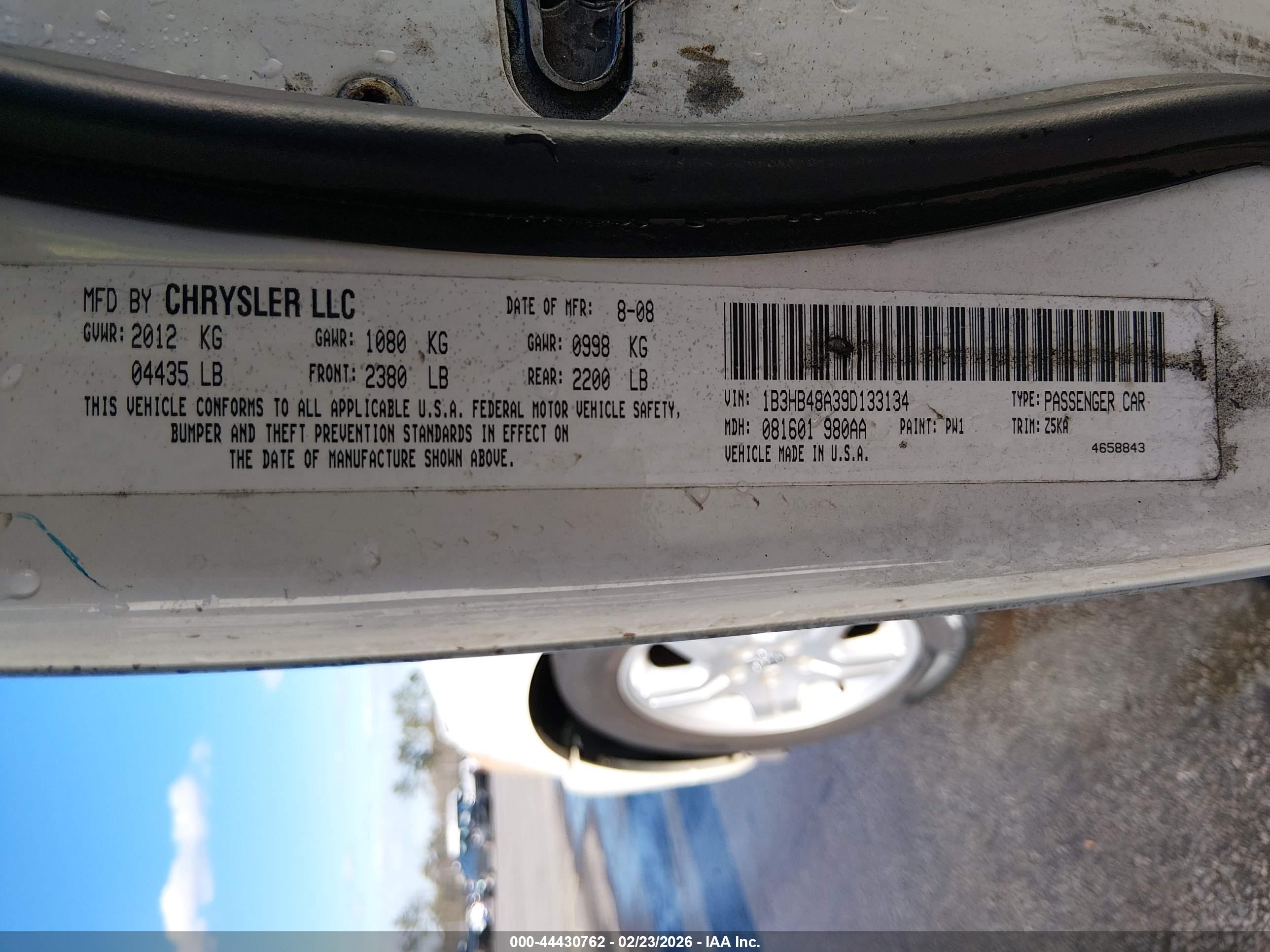DODGE CALIBER image 9