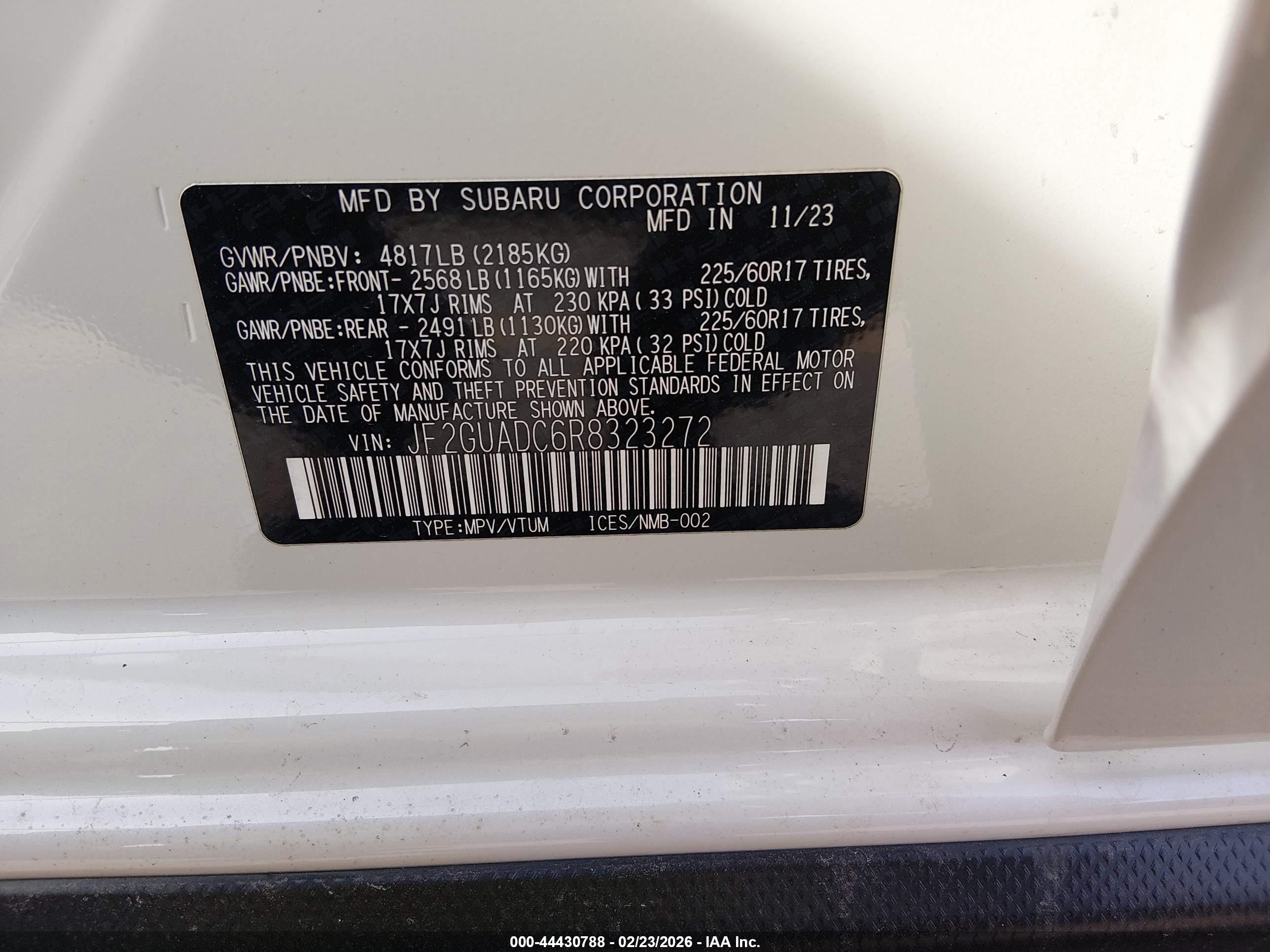 SUBARU CROSSTREK image 9