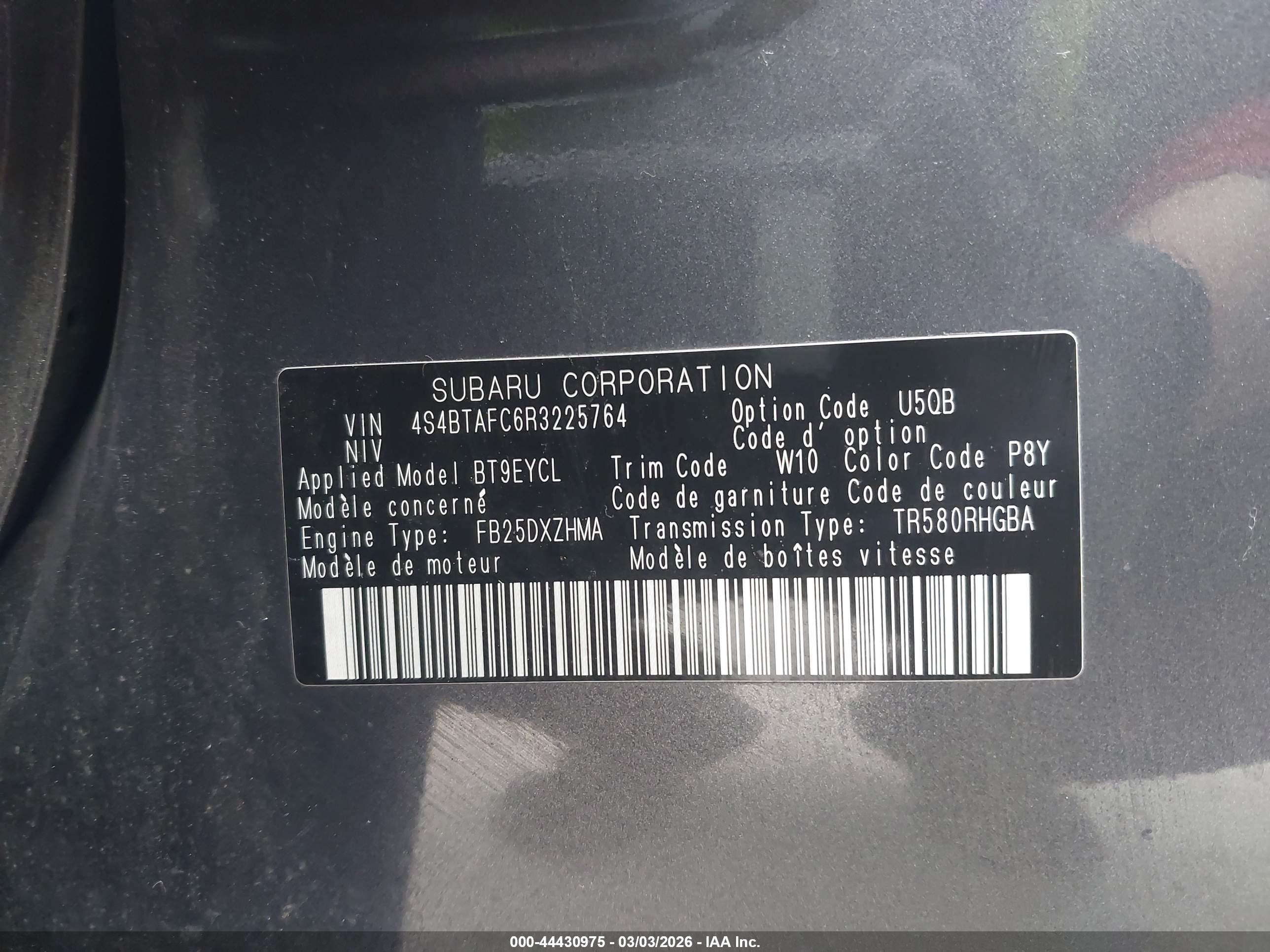 SUBARU OUTBACK image 9