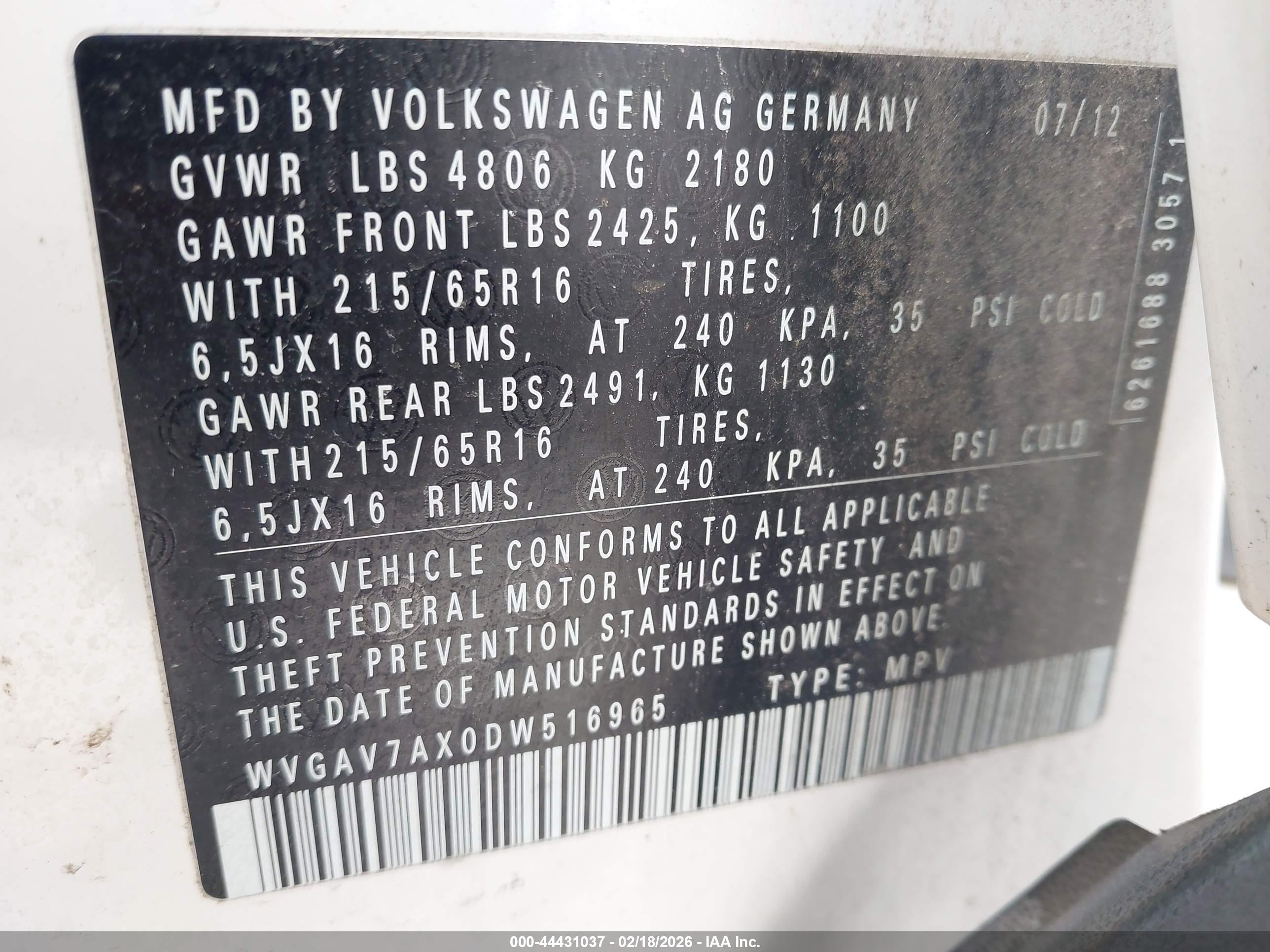VOLKSWAGEN TIGUAN image 9