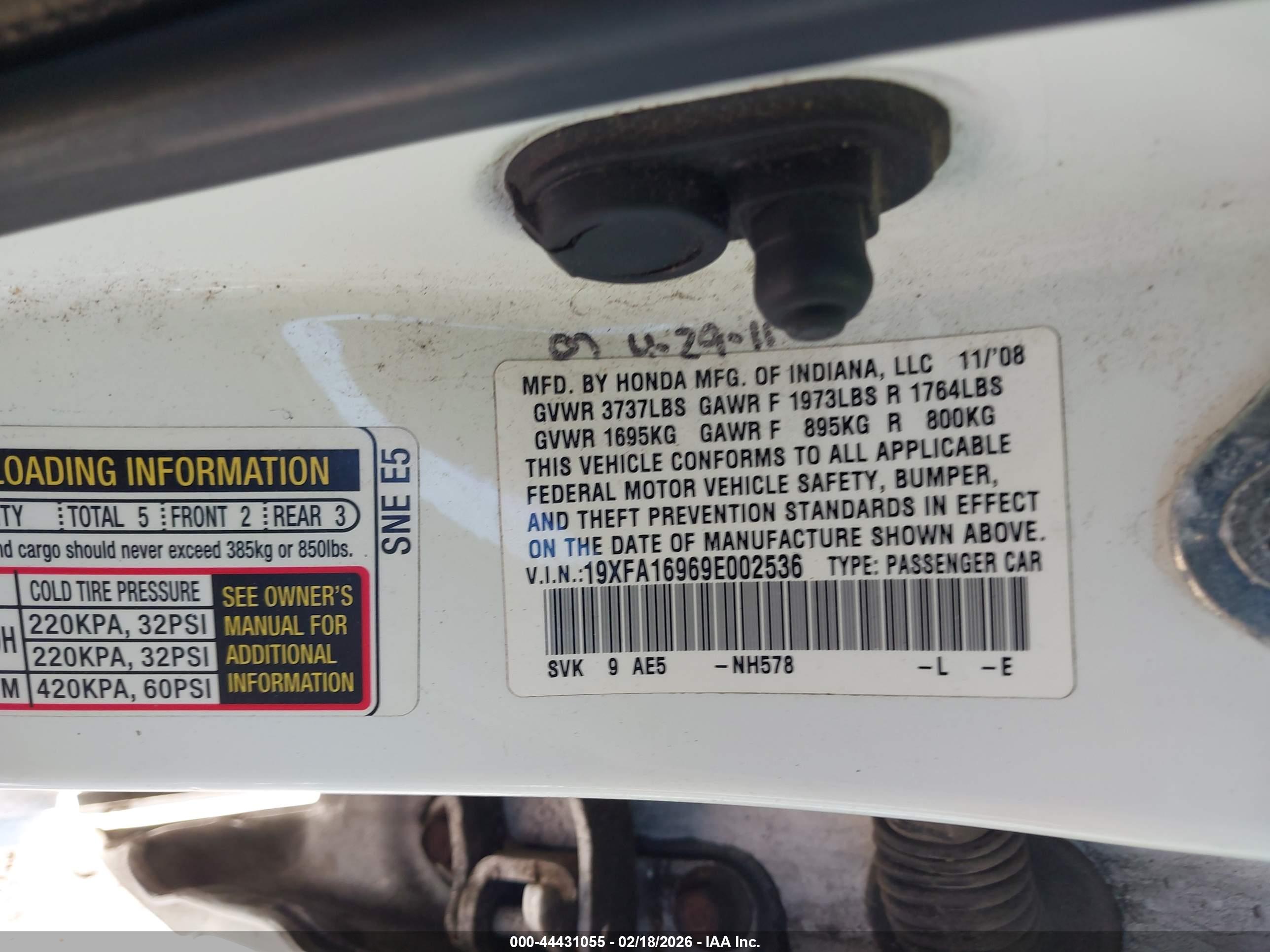 HONDA CIVIC image 9