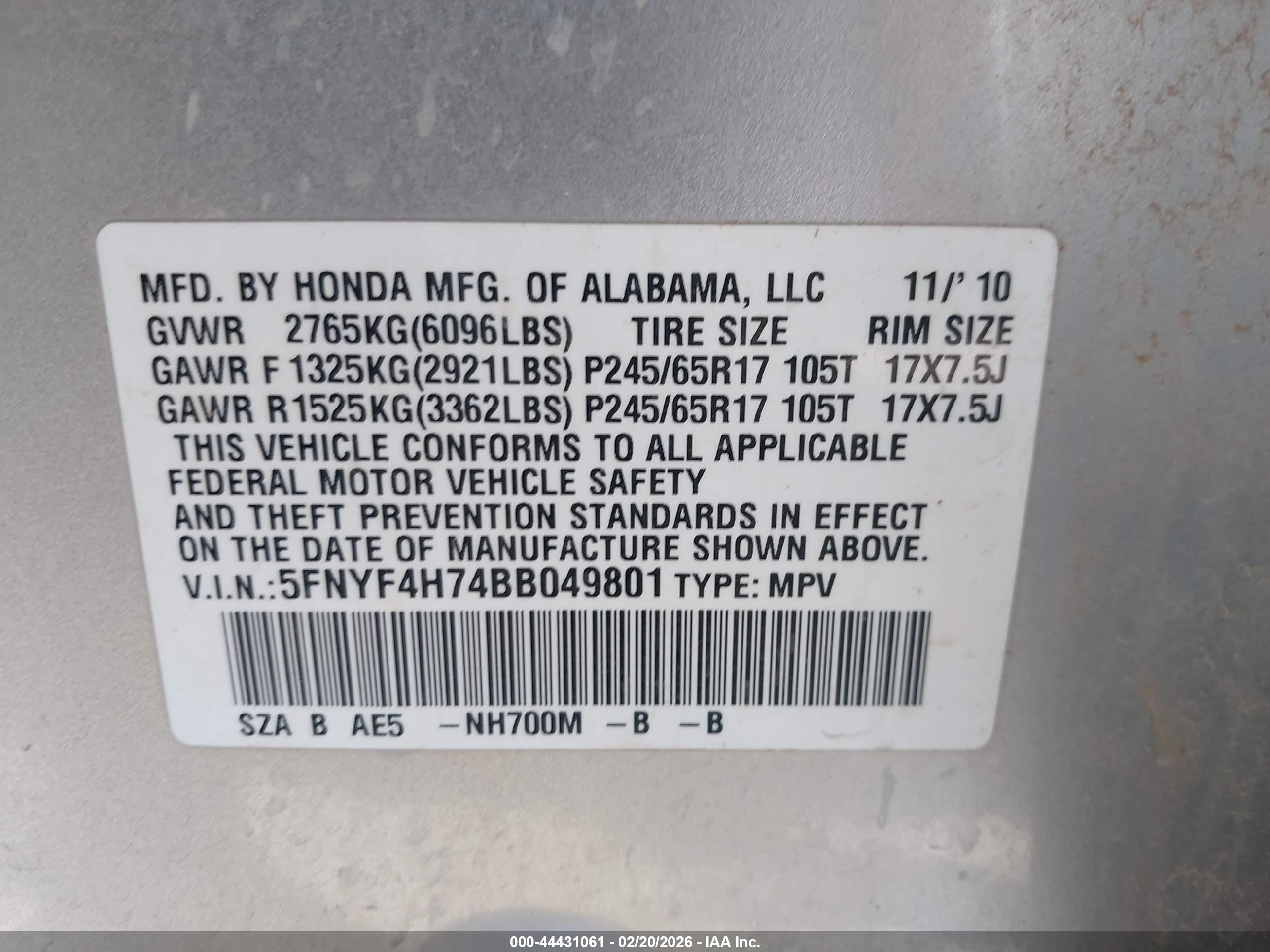 HONDA PILOT image 9