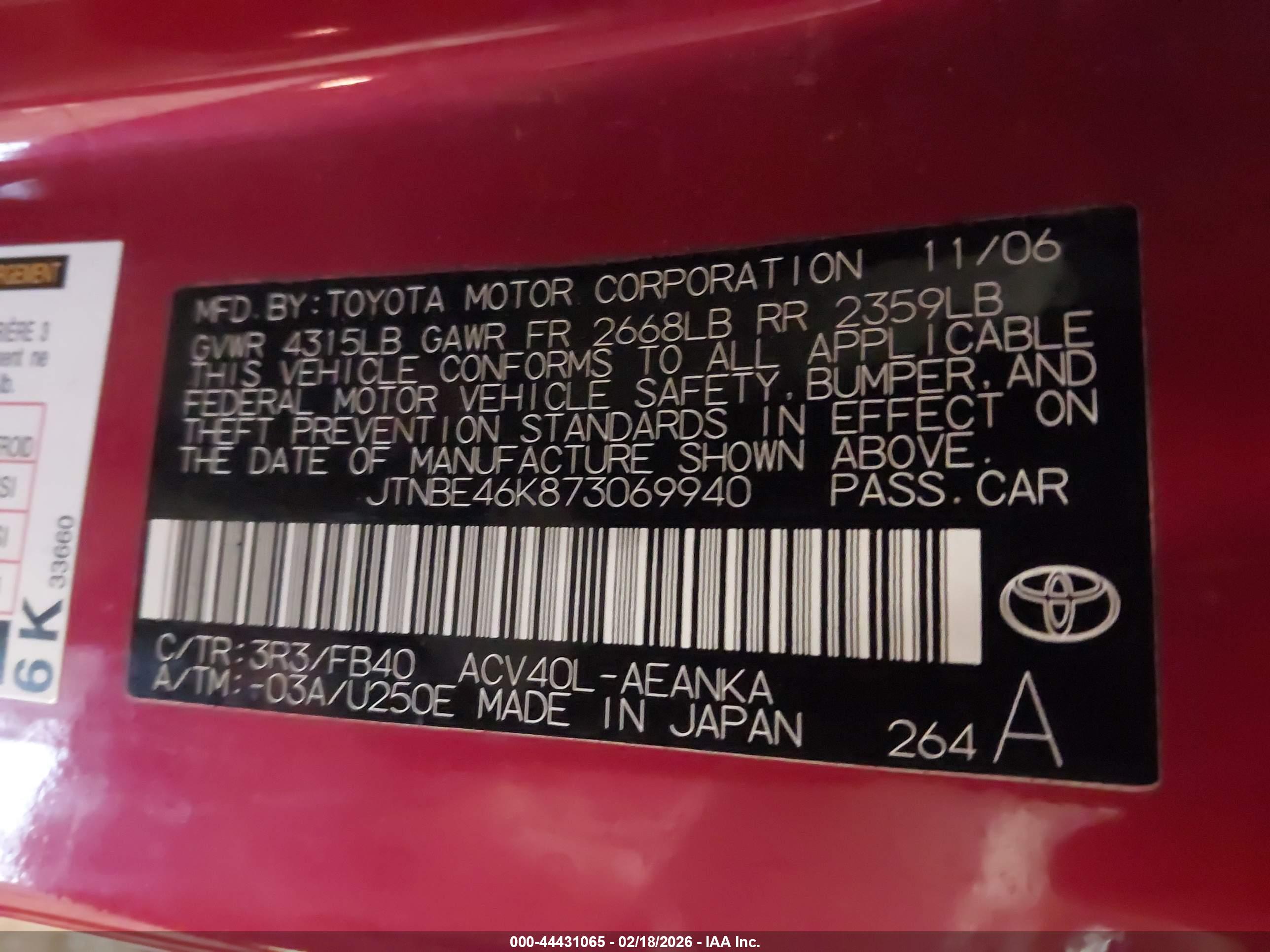 TOYOTA CAMRY image 9