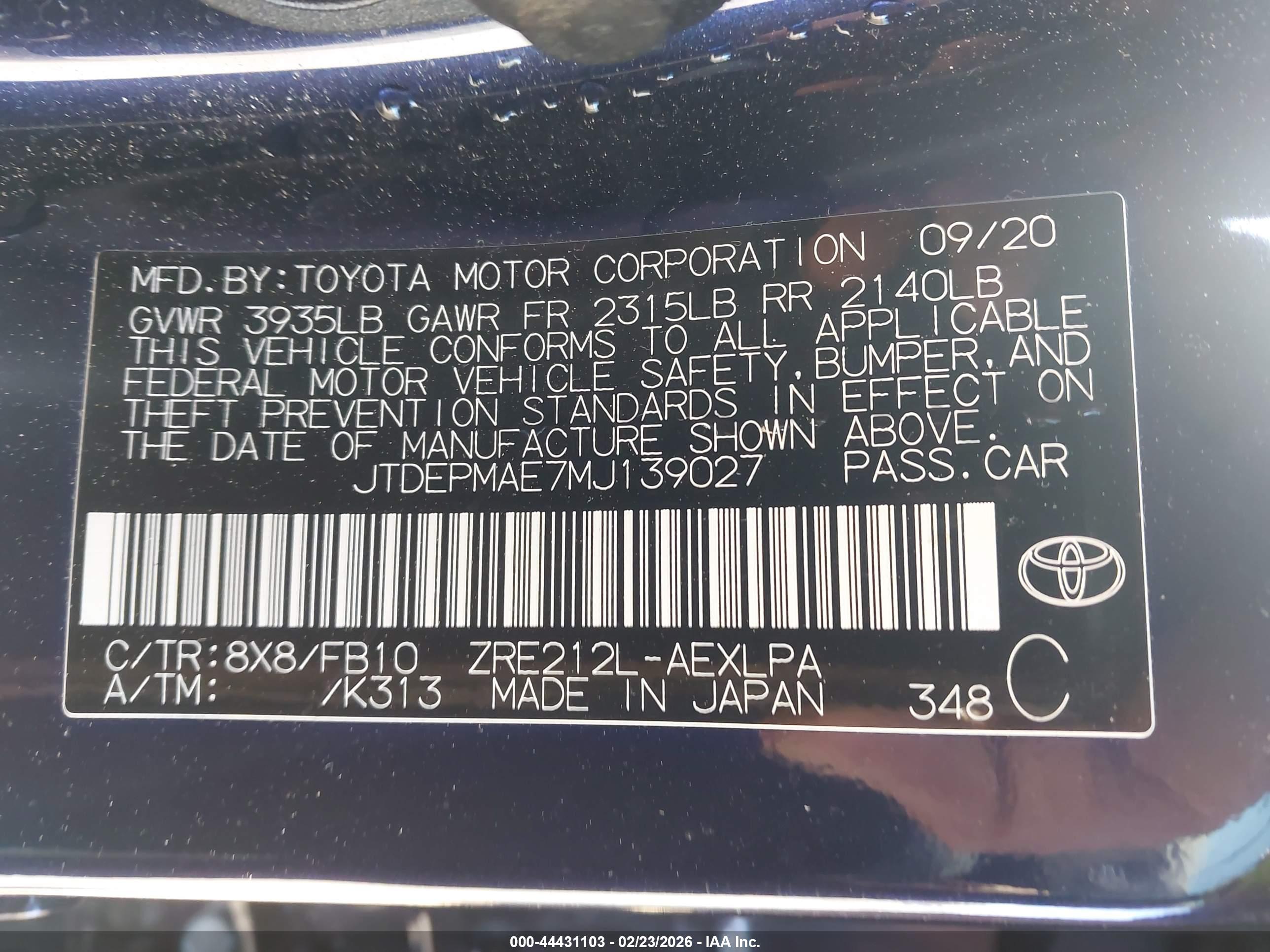 TOYOTA COROLLA image 9