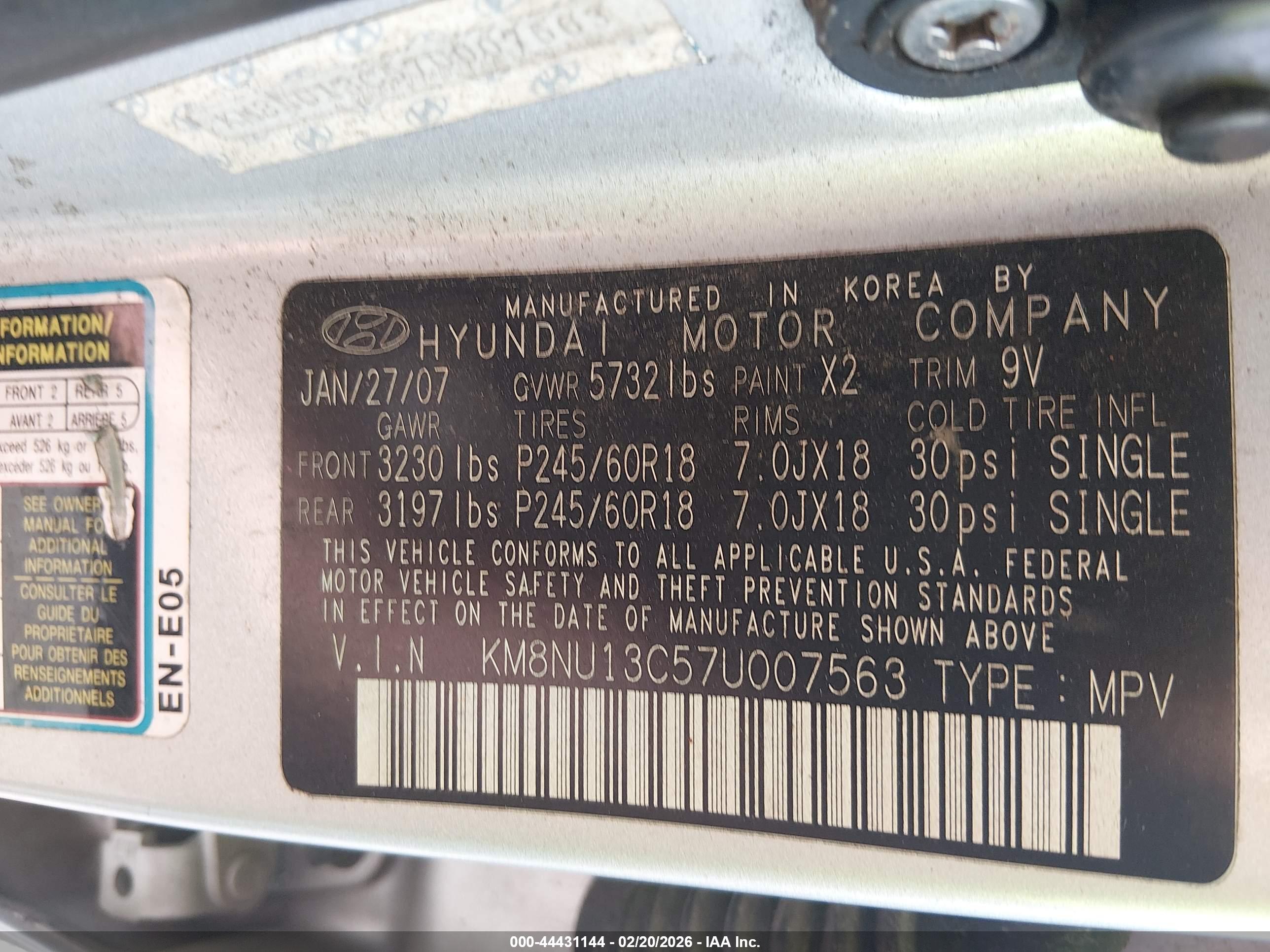 HYUNDAI VERACRUZ image 9