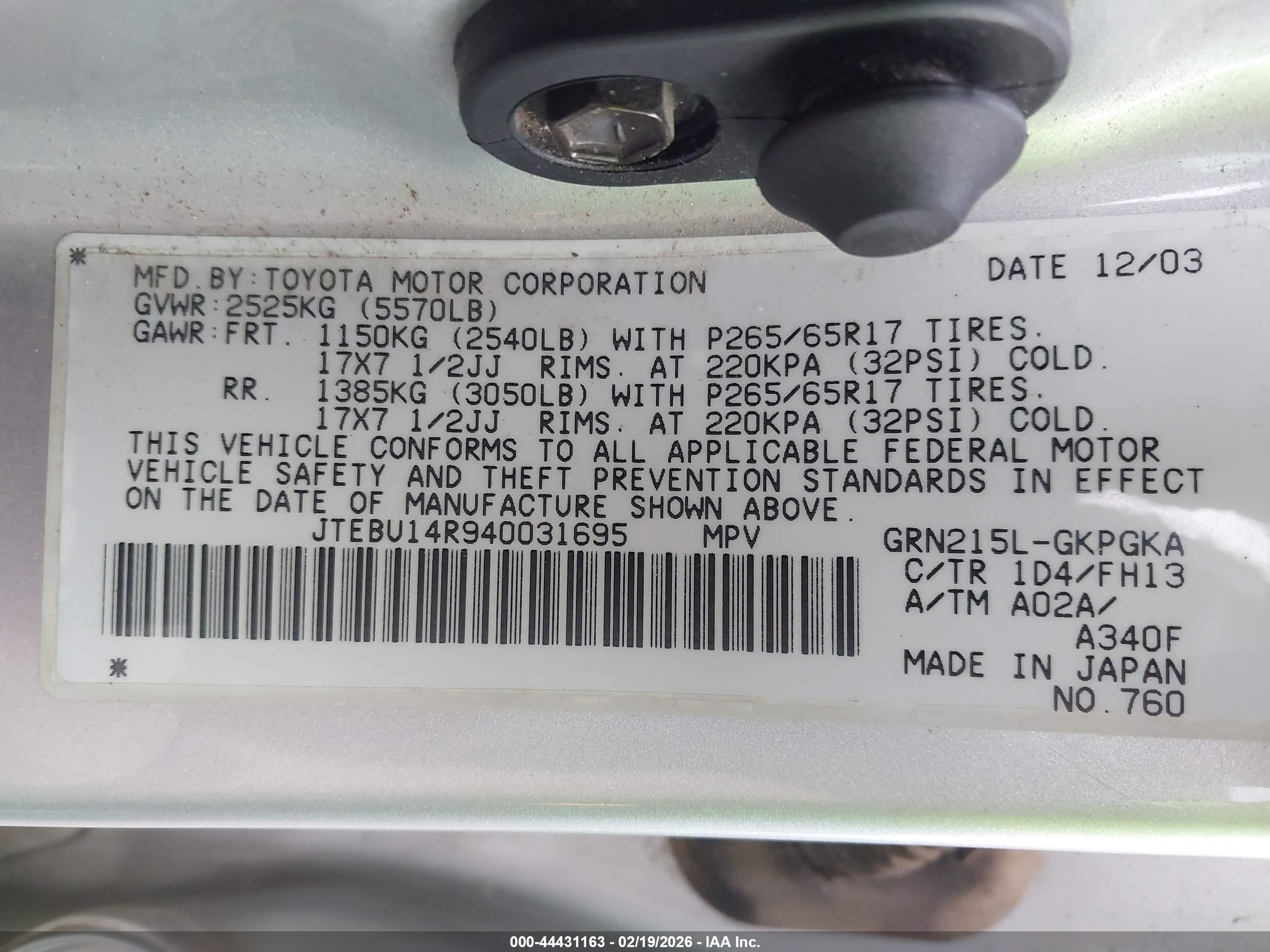 TOYOTA 4RUNNER image 9