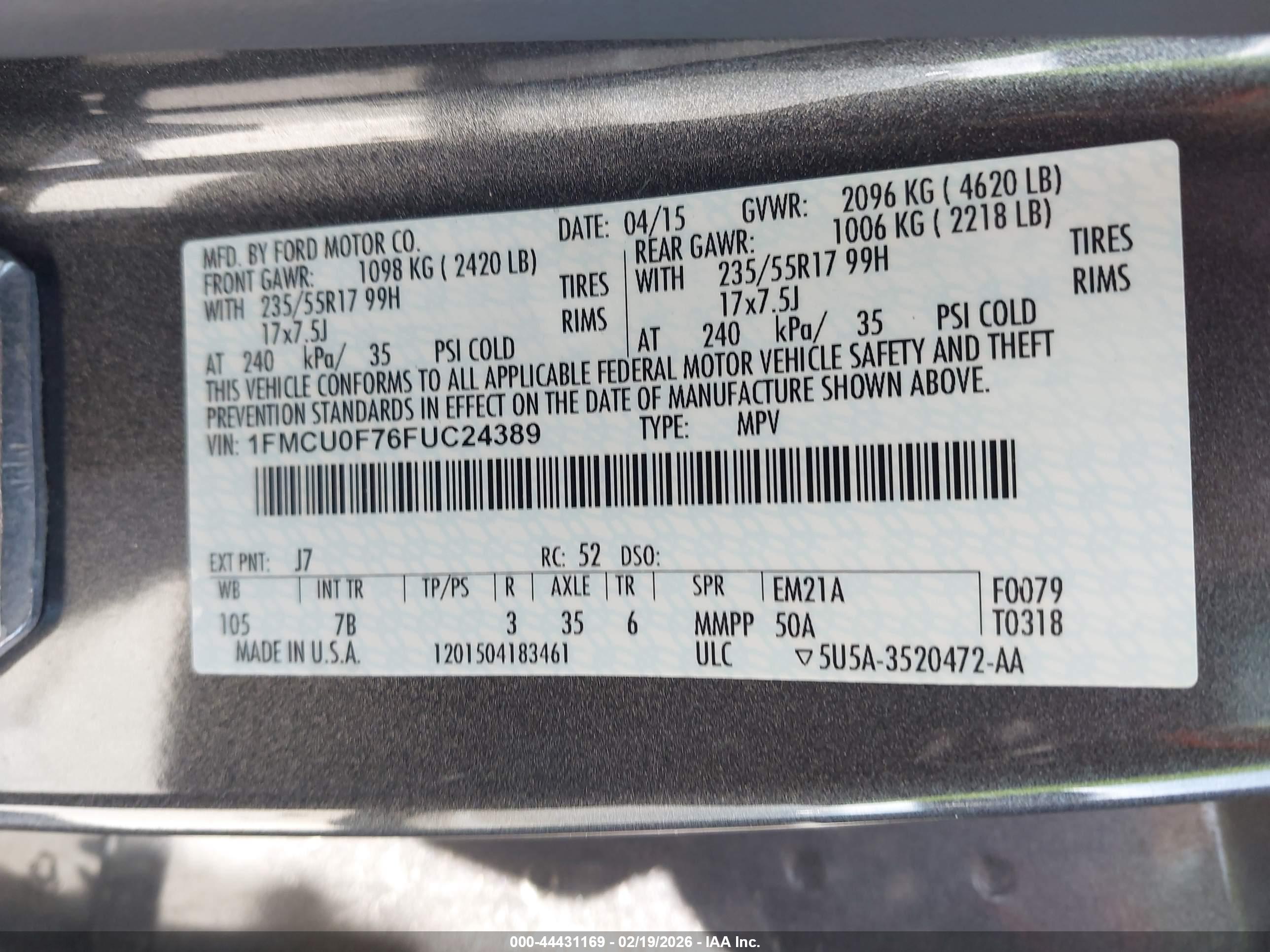 FORD ESCAPE image 9
