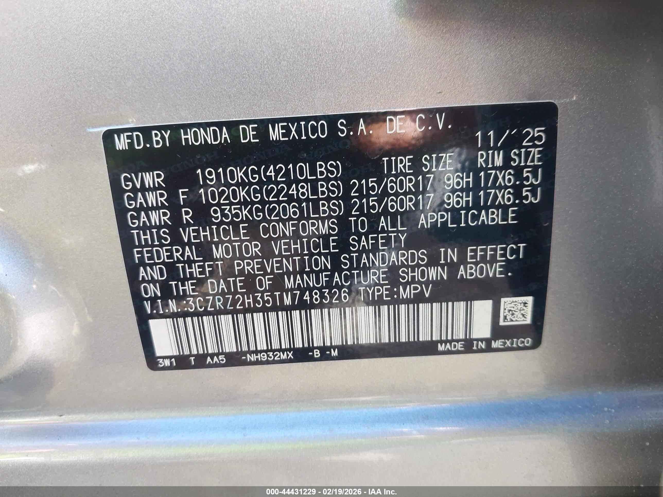 HONDA HR-V image 9