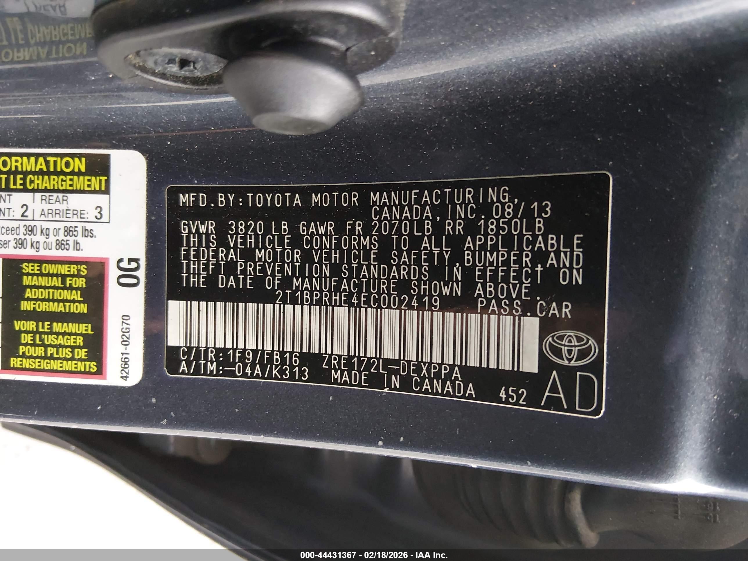 TOYOTA COROLLA image 9