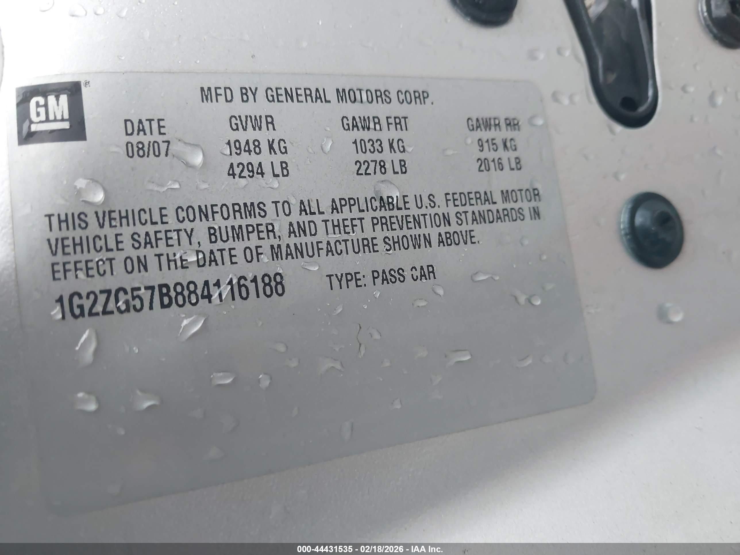 PONTIAC G6 image 9
