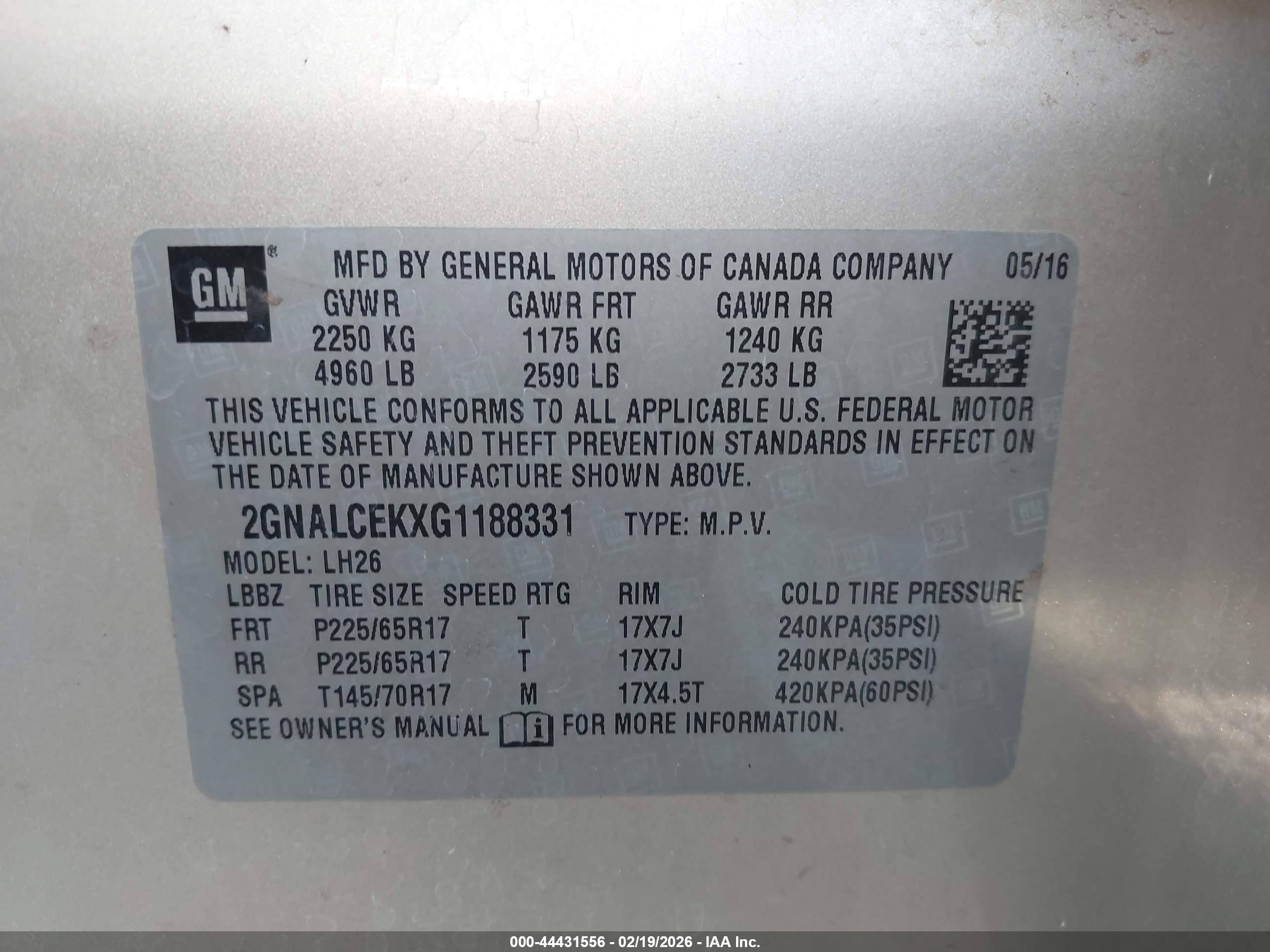 CHEVROLET EQUINOX image 9