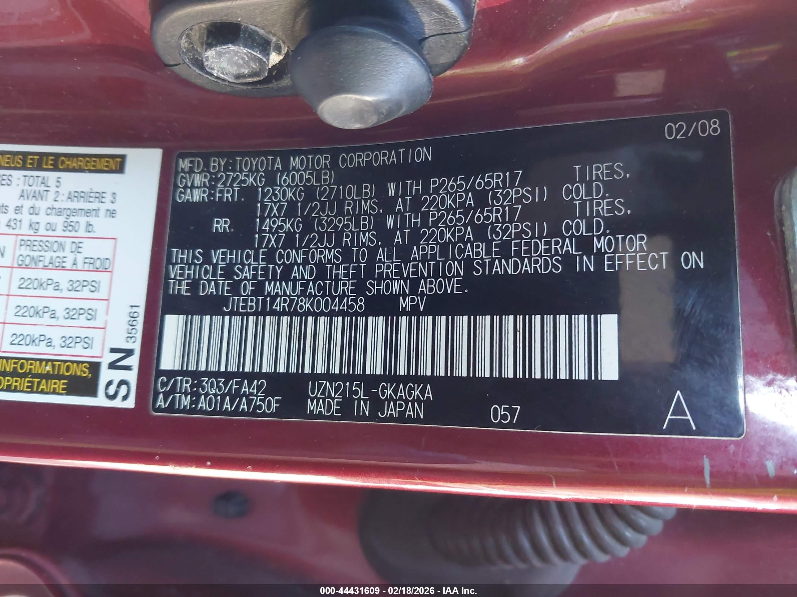 TOYOTA 4RUNNER image 9