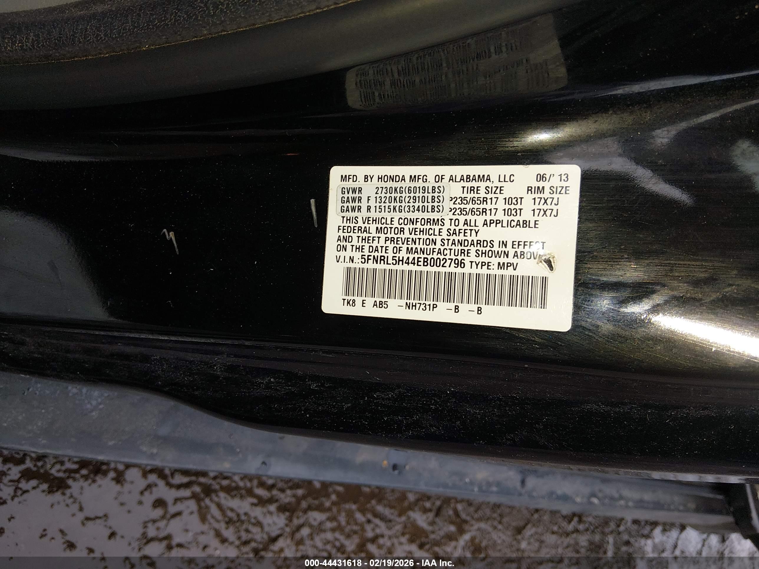HONDA ODYSSEY image 9