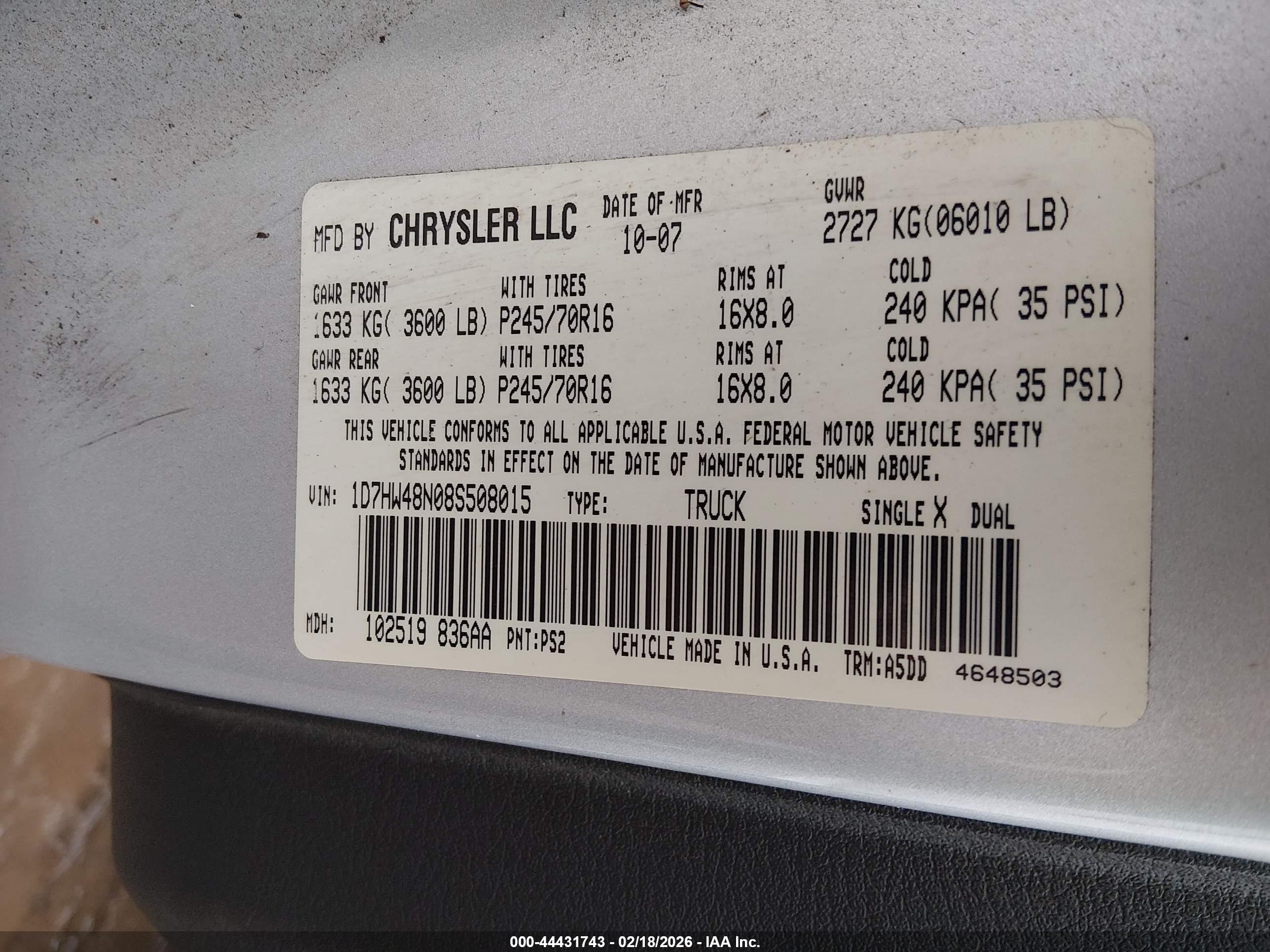 DODGE DAKOTA image 9