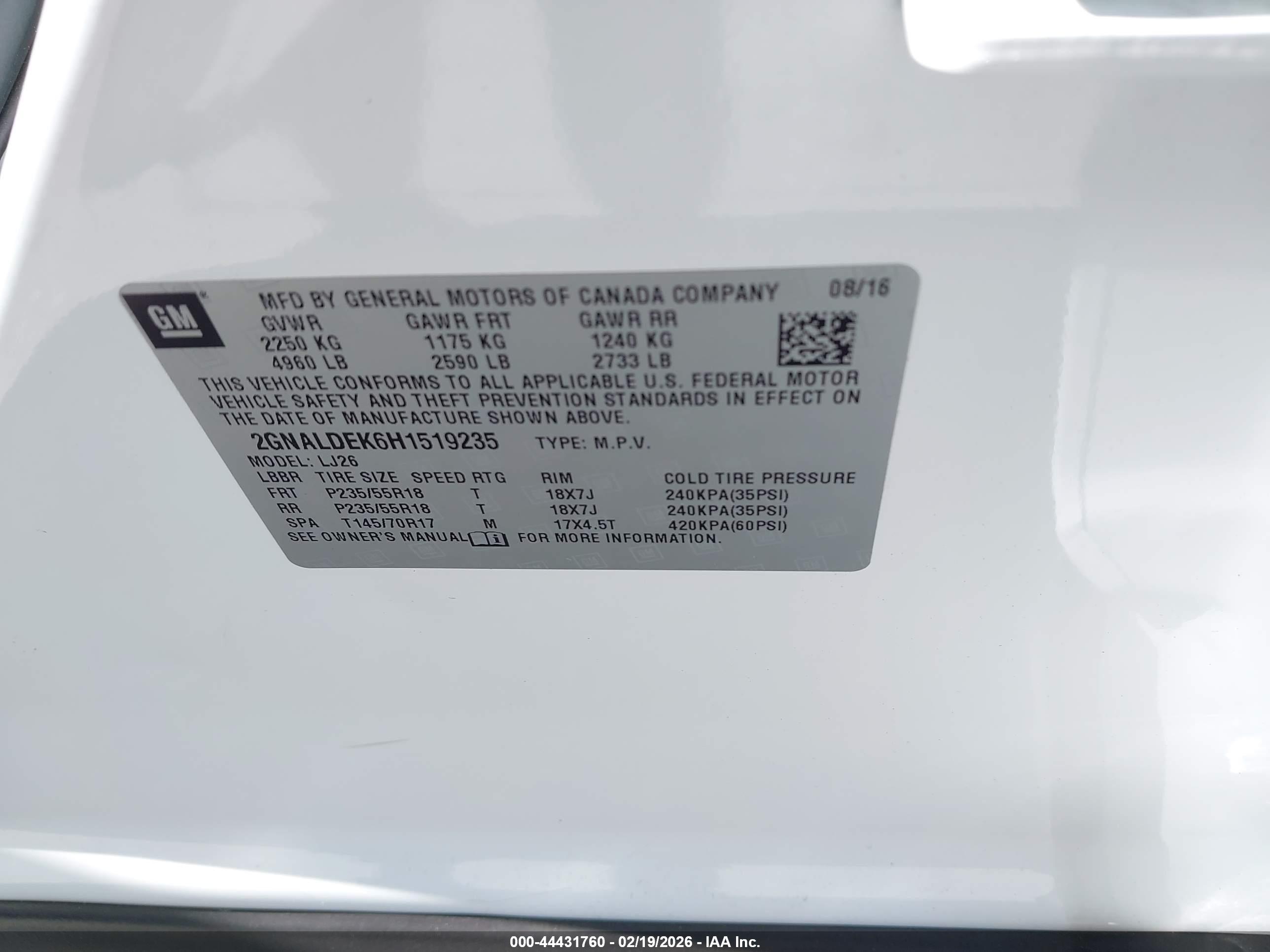 CHEVROLET EQUINOX image 9