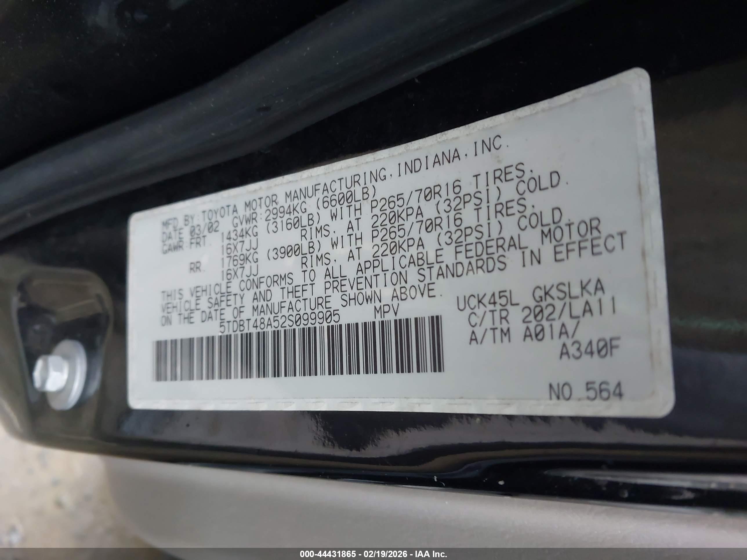 TOYOTA SEQUOIA image 9