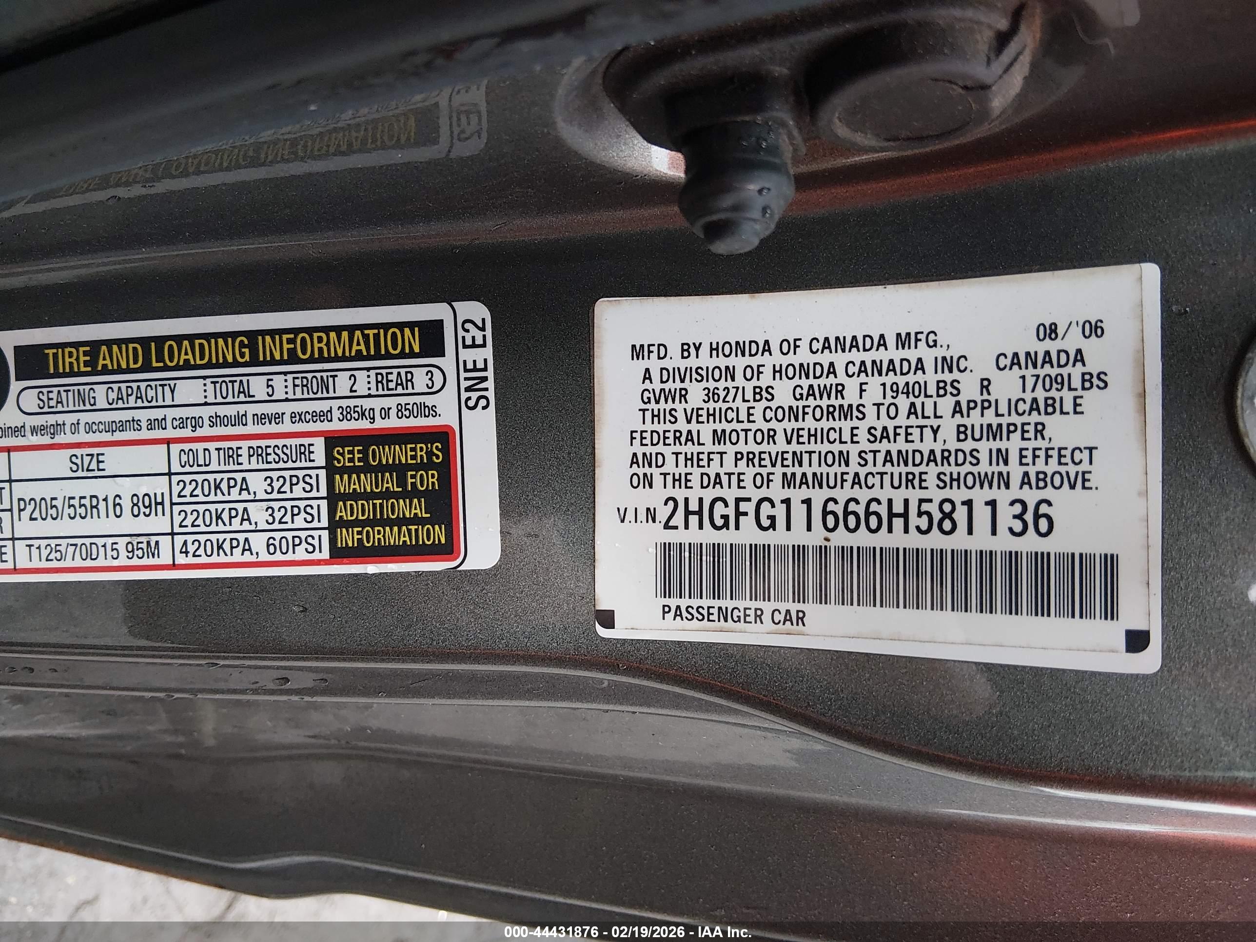 HONDA CIVIC image 9