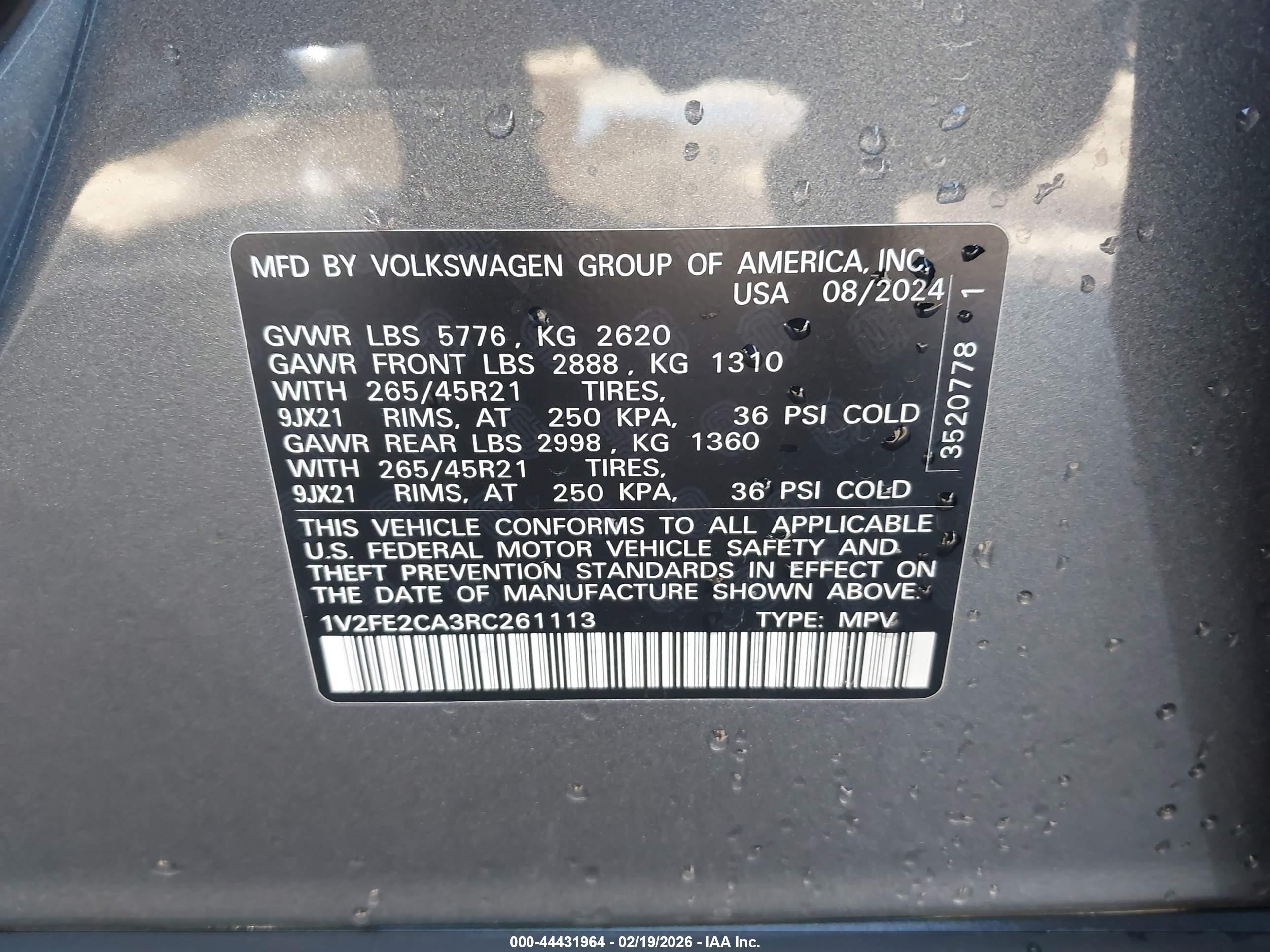 VOLKSWAGEN ATLAS image 9