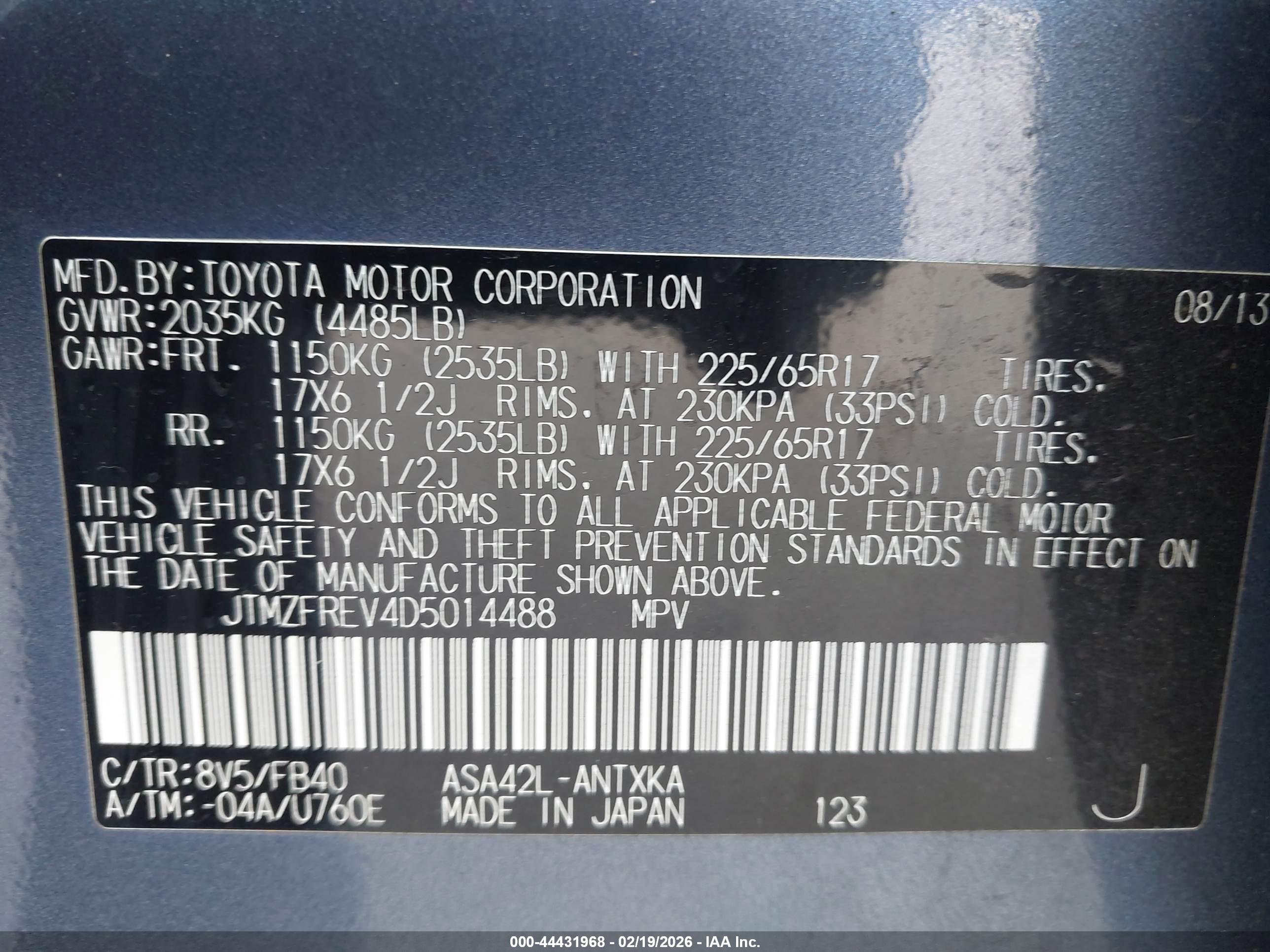 TOYOTA RAV4 image 9