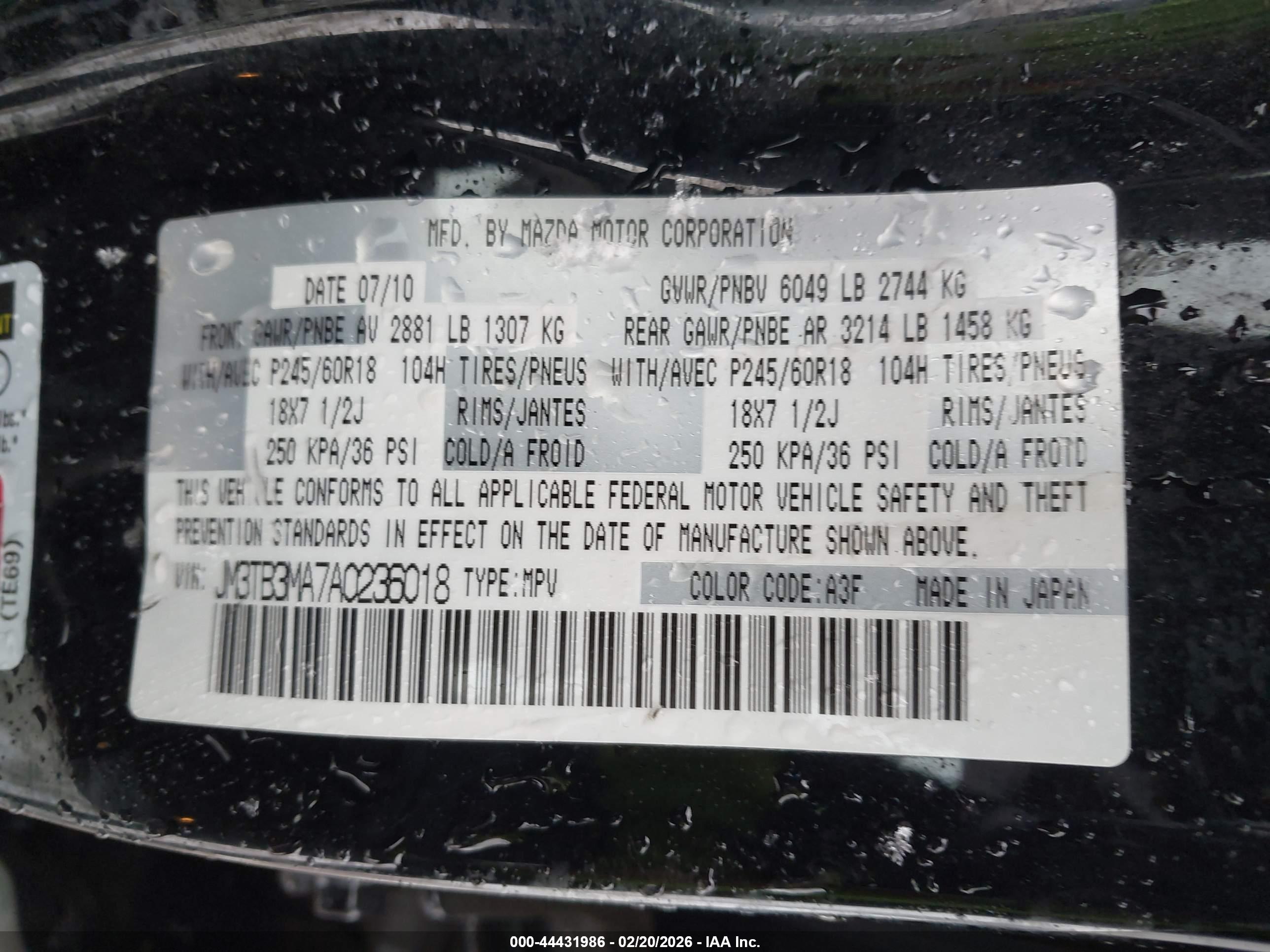 MAZDA CX-9 image 9