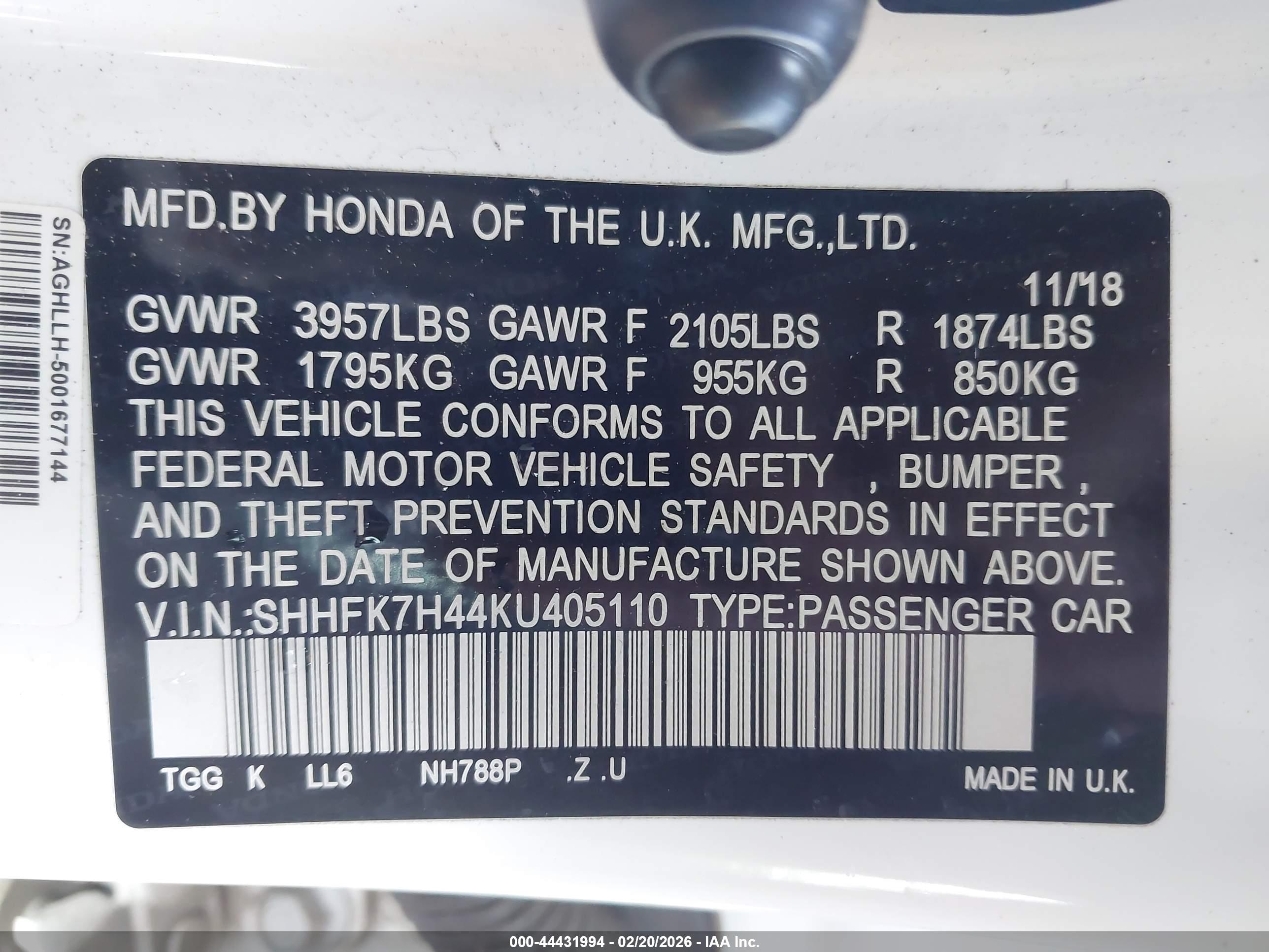HONDA CIVIC image 9