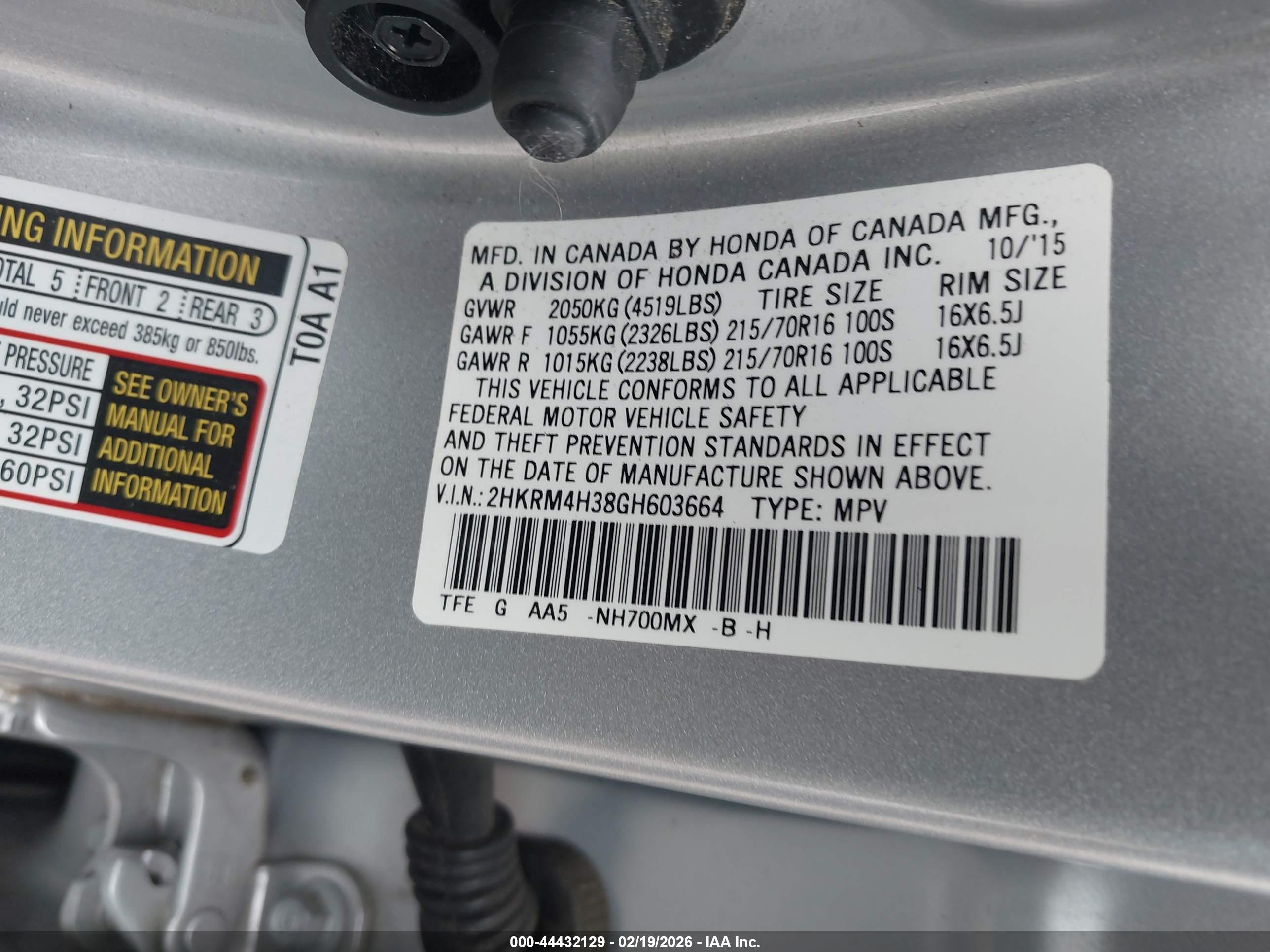 HONDA CR-V image 9