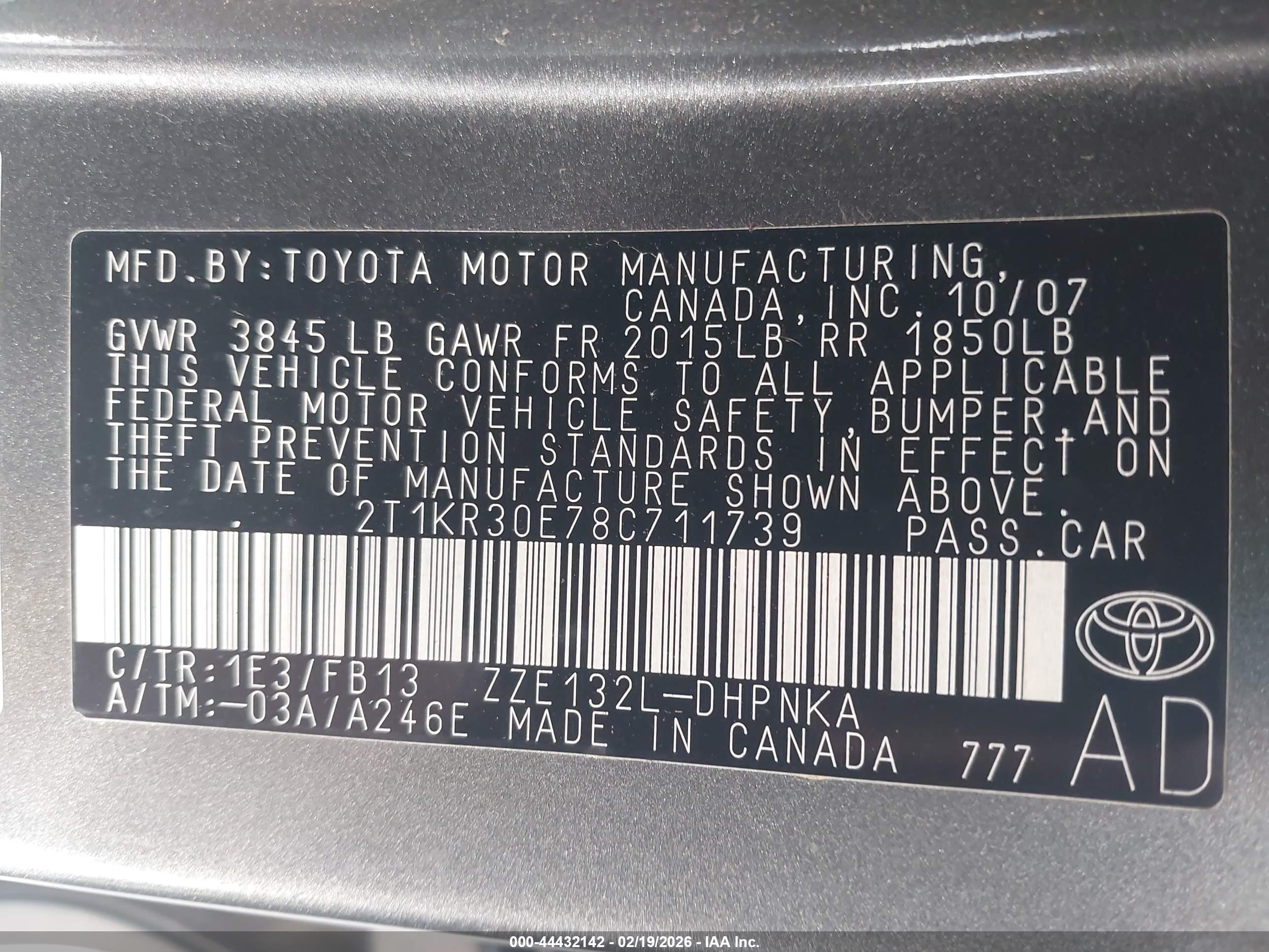 TOYOTA MATRIX image 9
