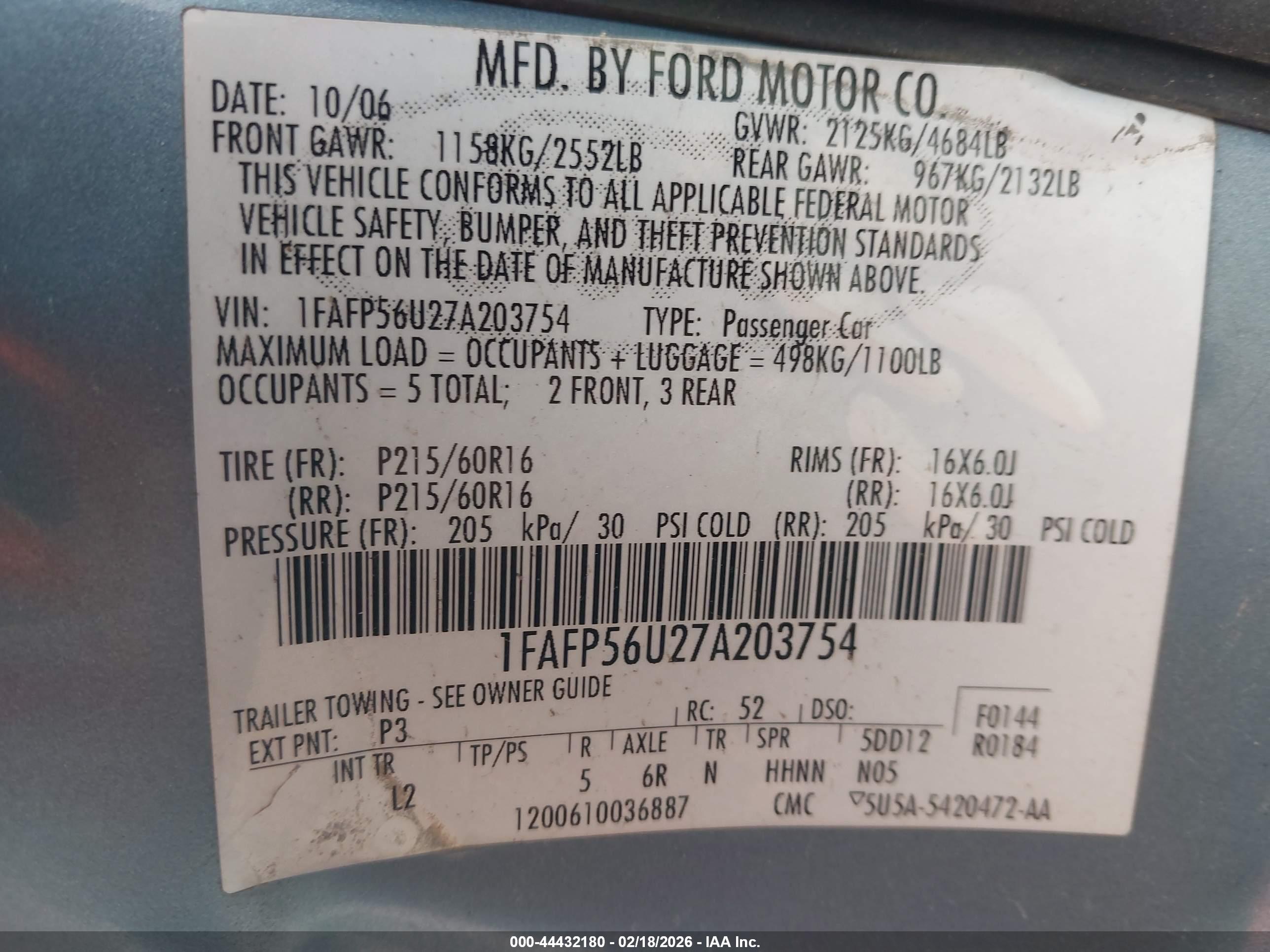 FORD TAURUS image 9