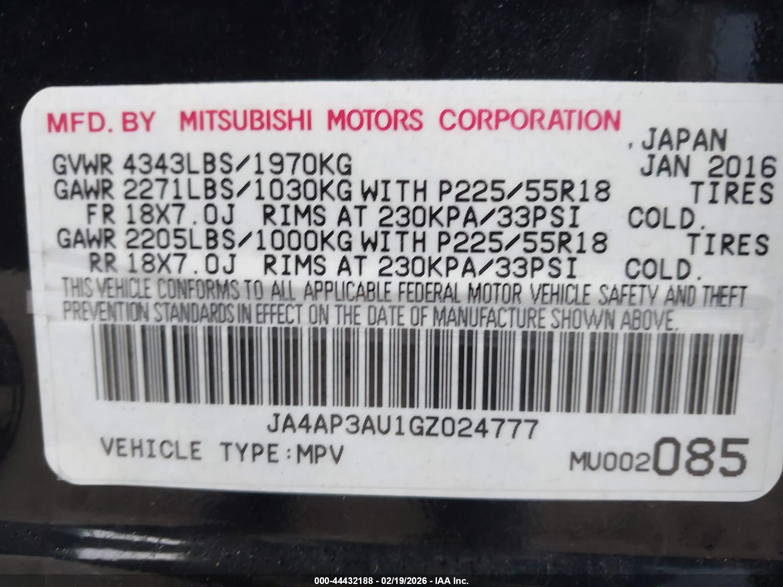 MITSUBISHI OUTLANDER image 9
