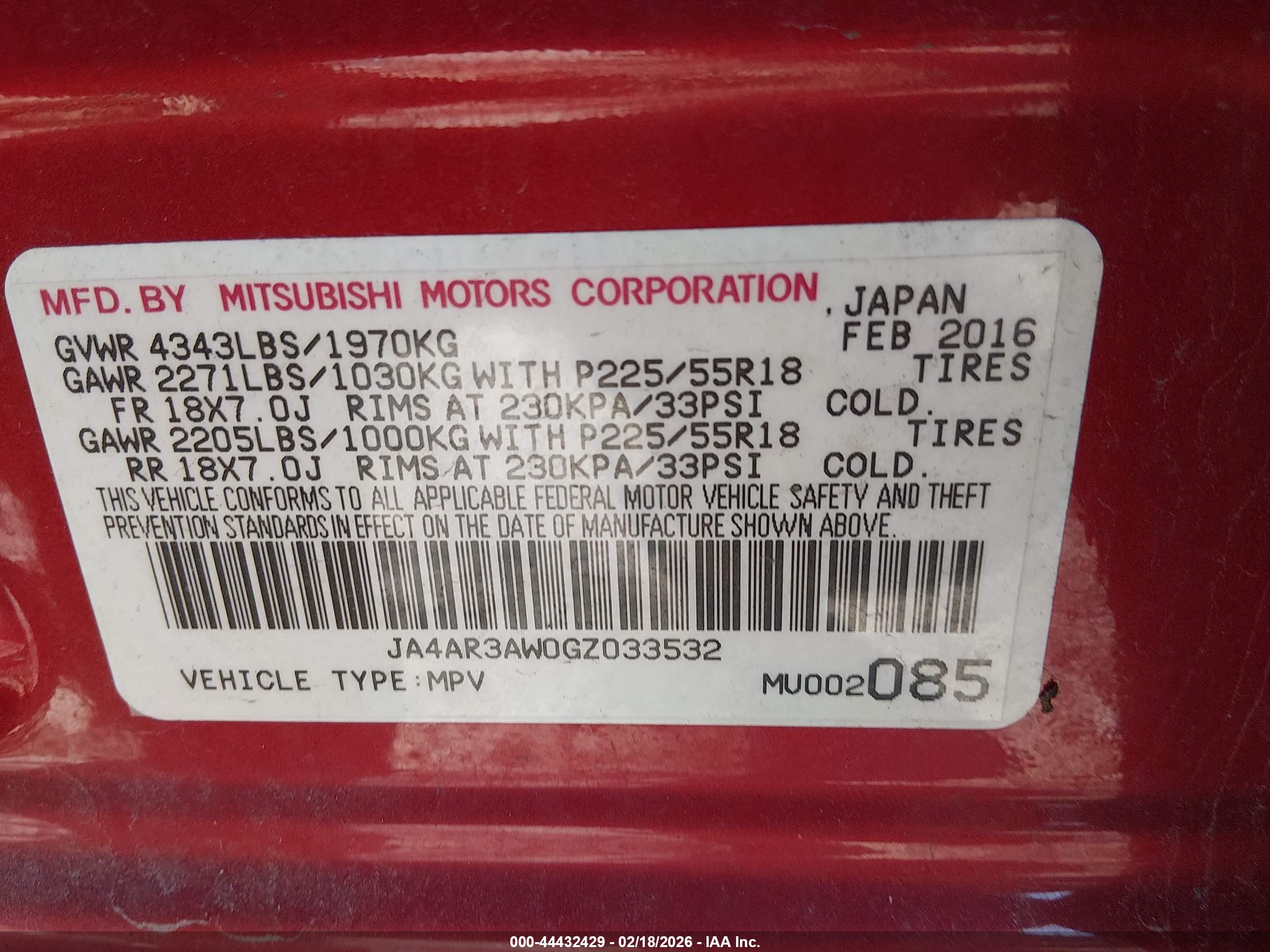 MITSUBISHI OUTLANDER image 9