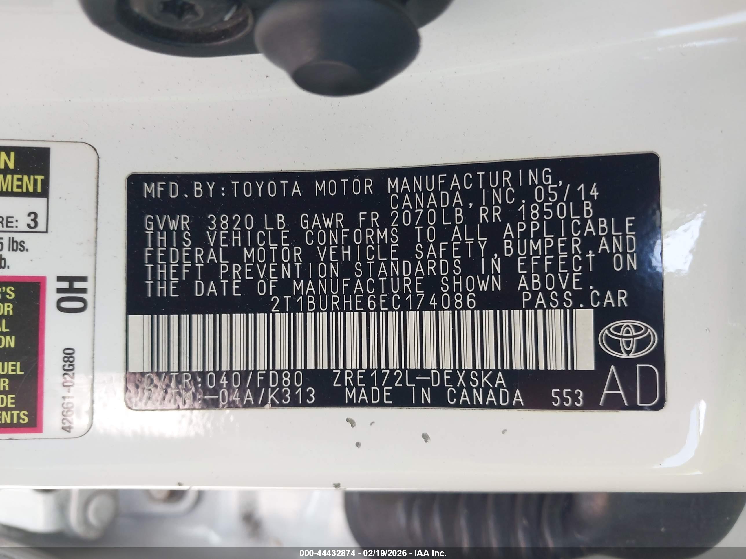 TOYOTA COROLLA image 9
