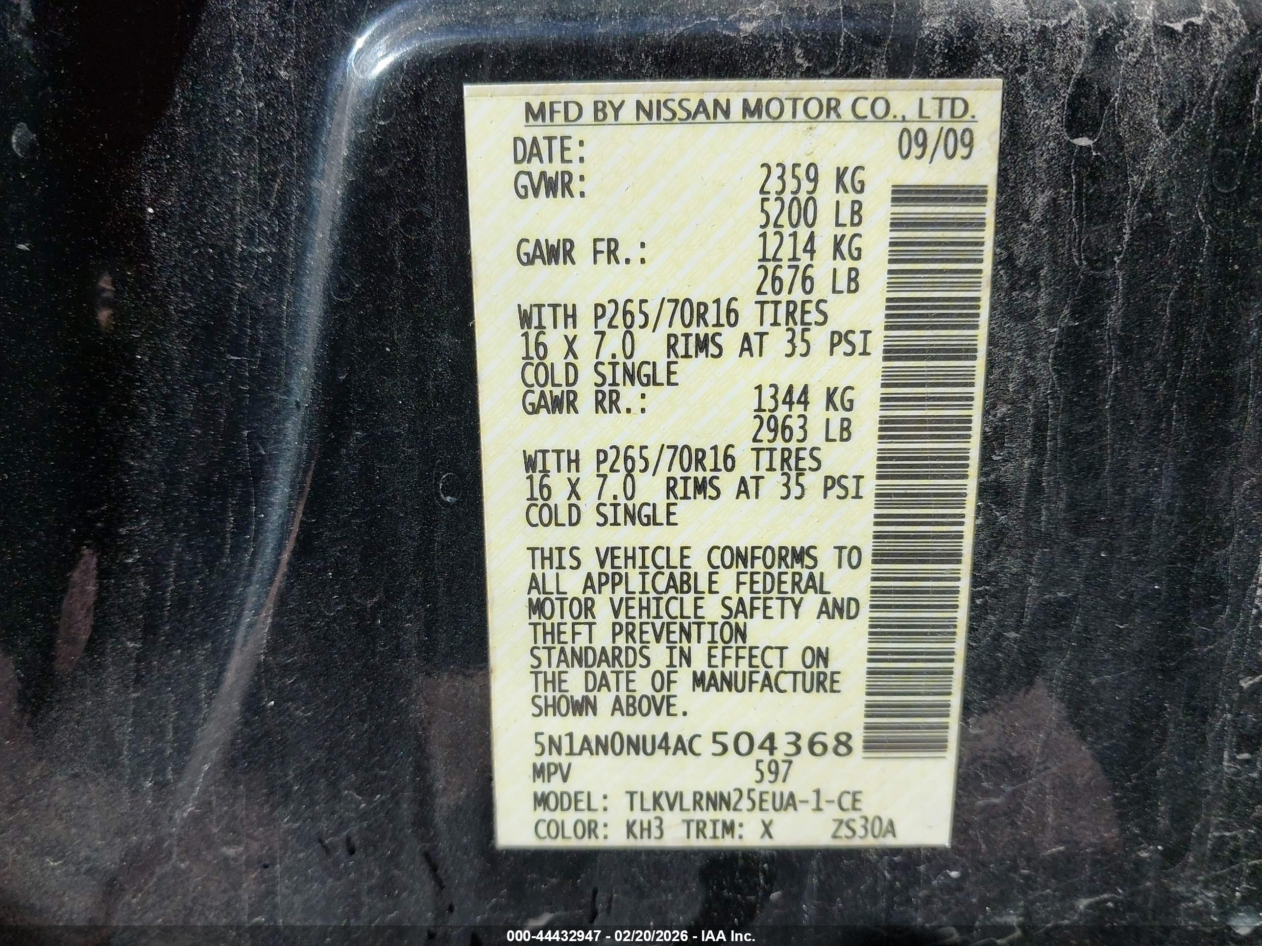 NISSAN XTERRA image 9