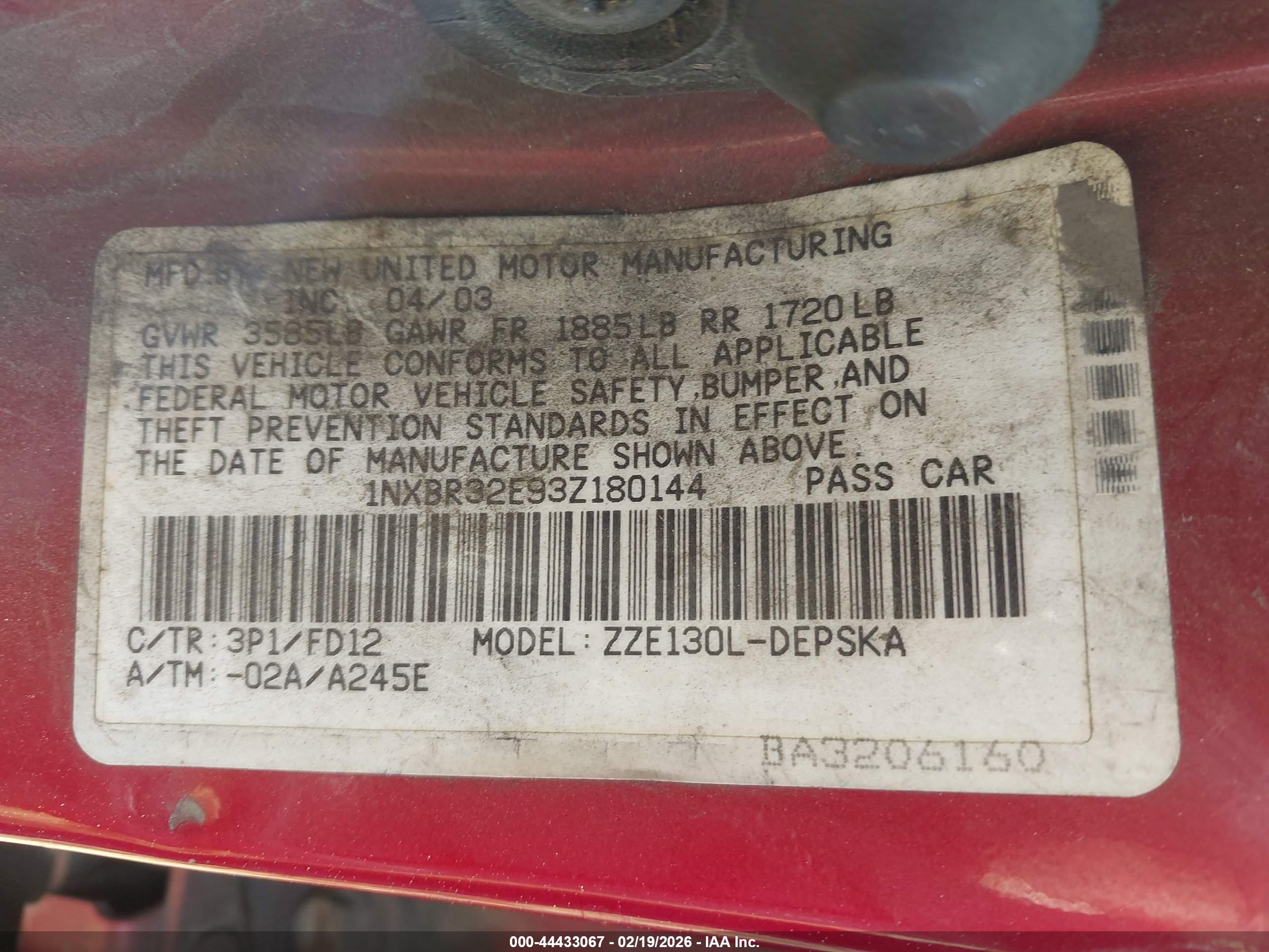 TOYOTA COROLLA image 9