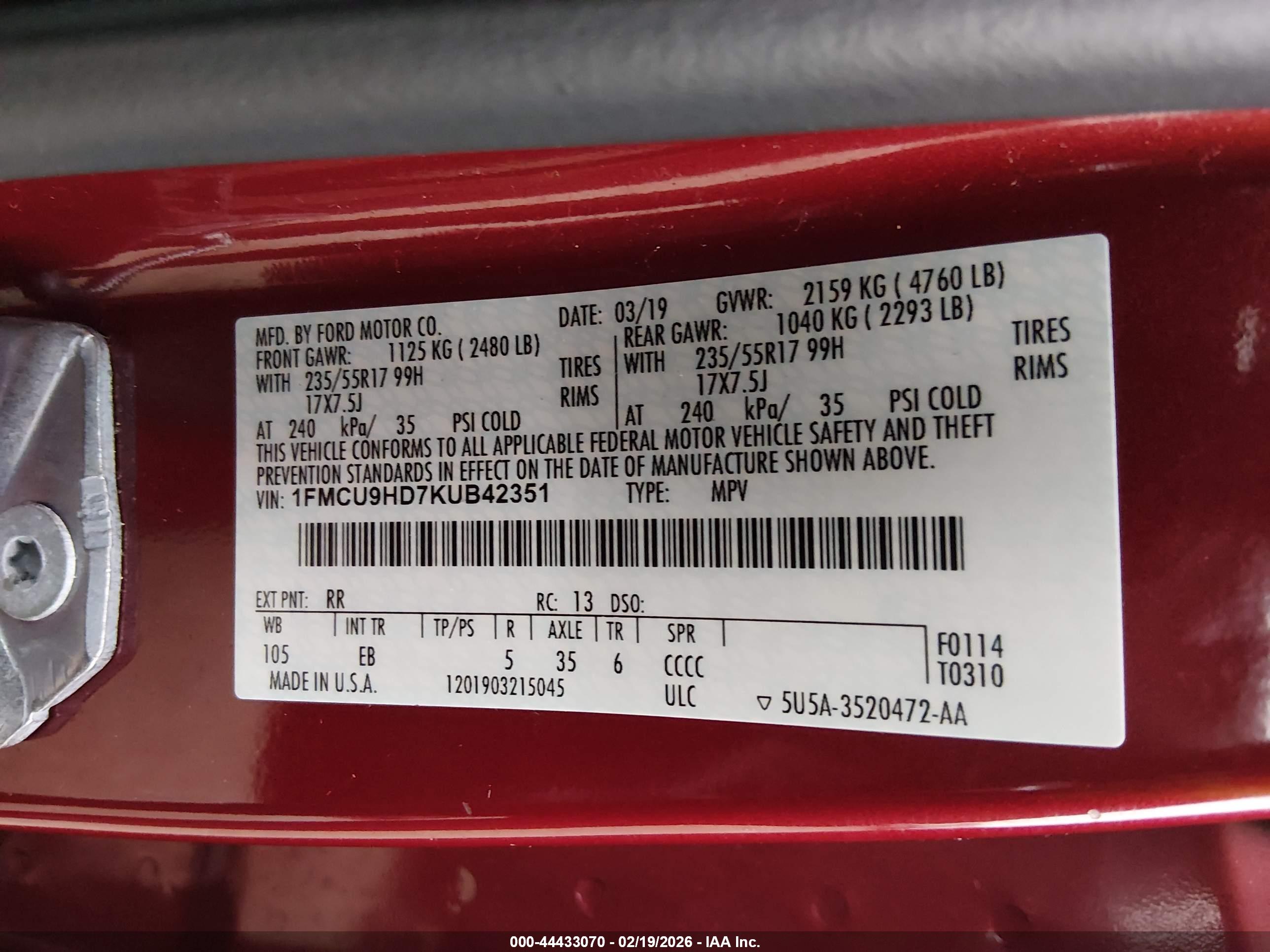 FORD ESCAPE image 9