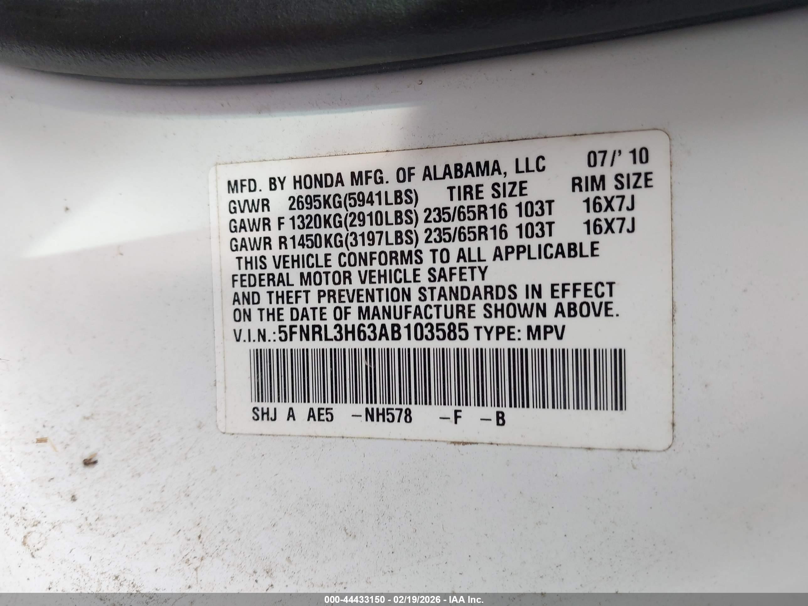HONDA ODYSSEY image 9