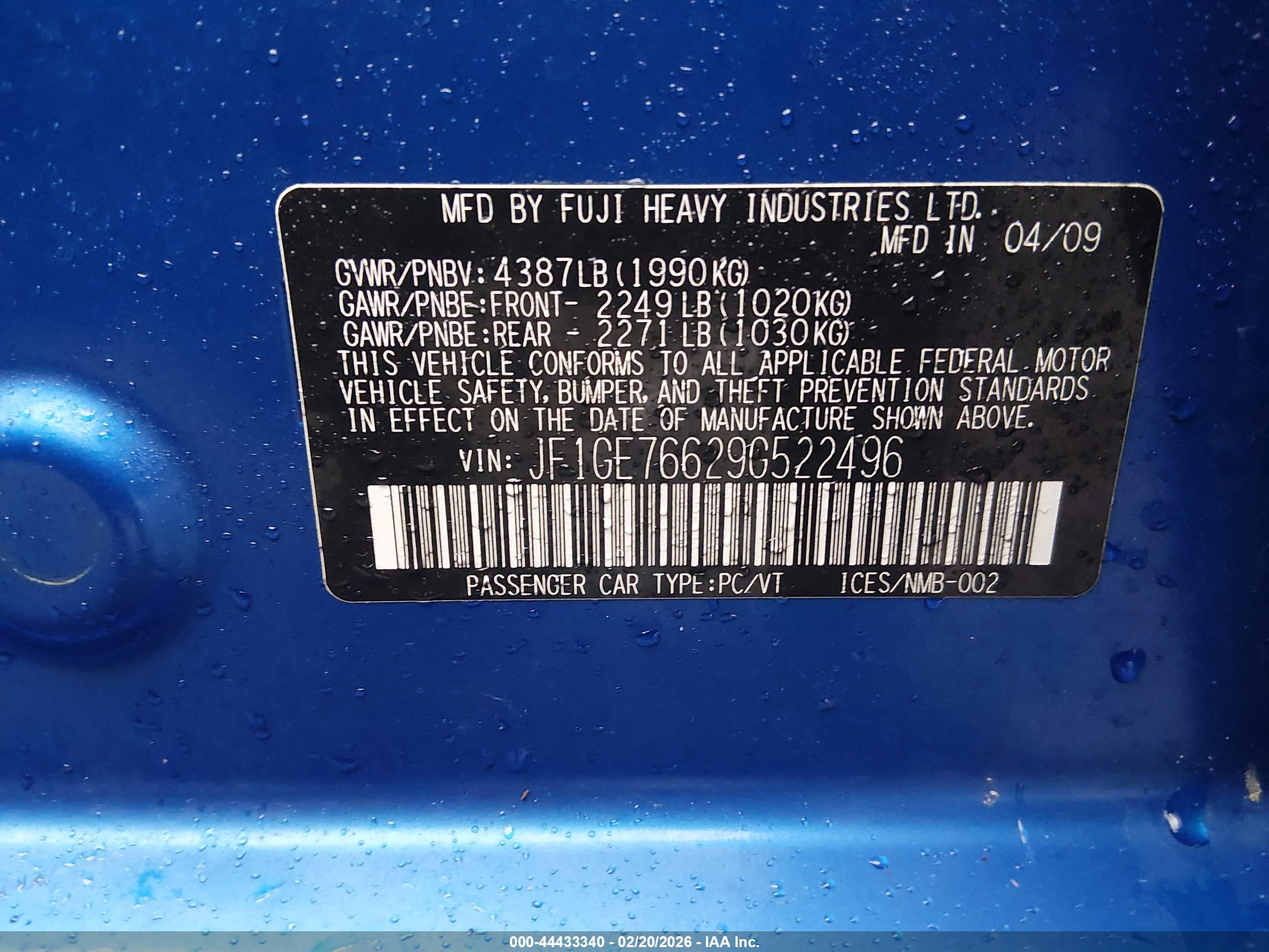 SUBARU IMPREZA image 9
