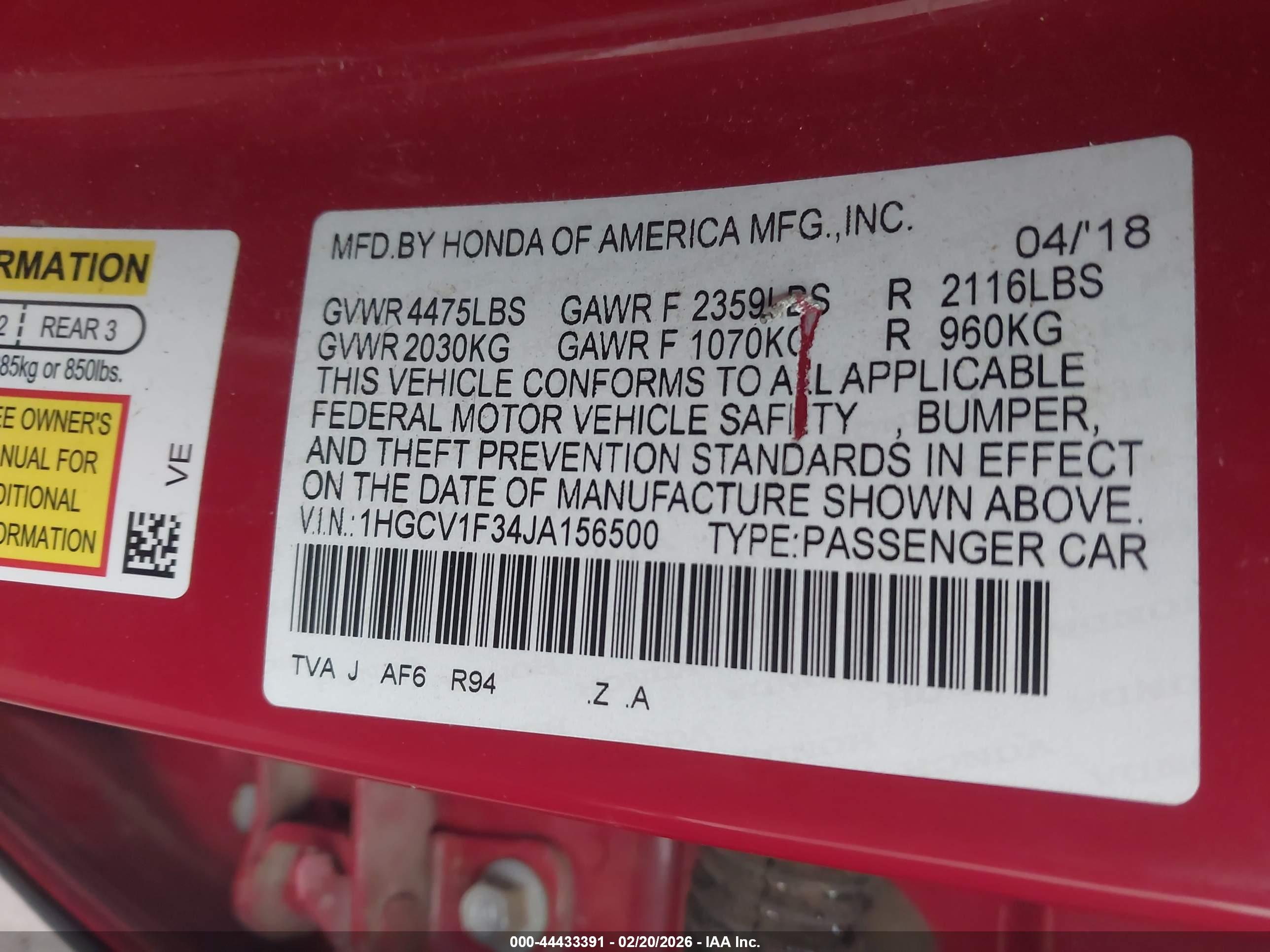 HONDA ACCORD image 9