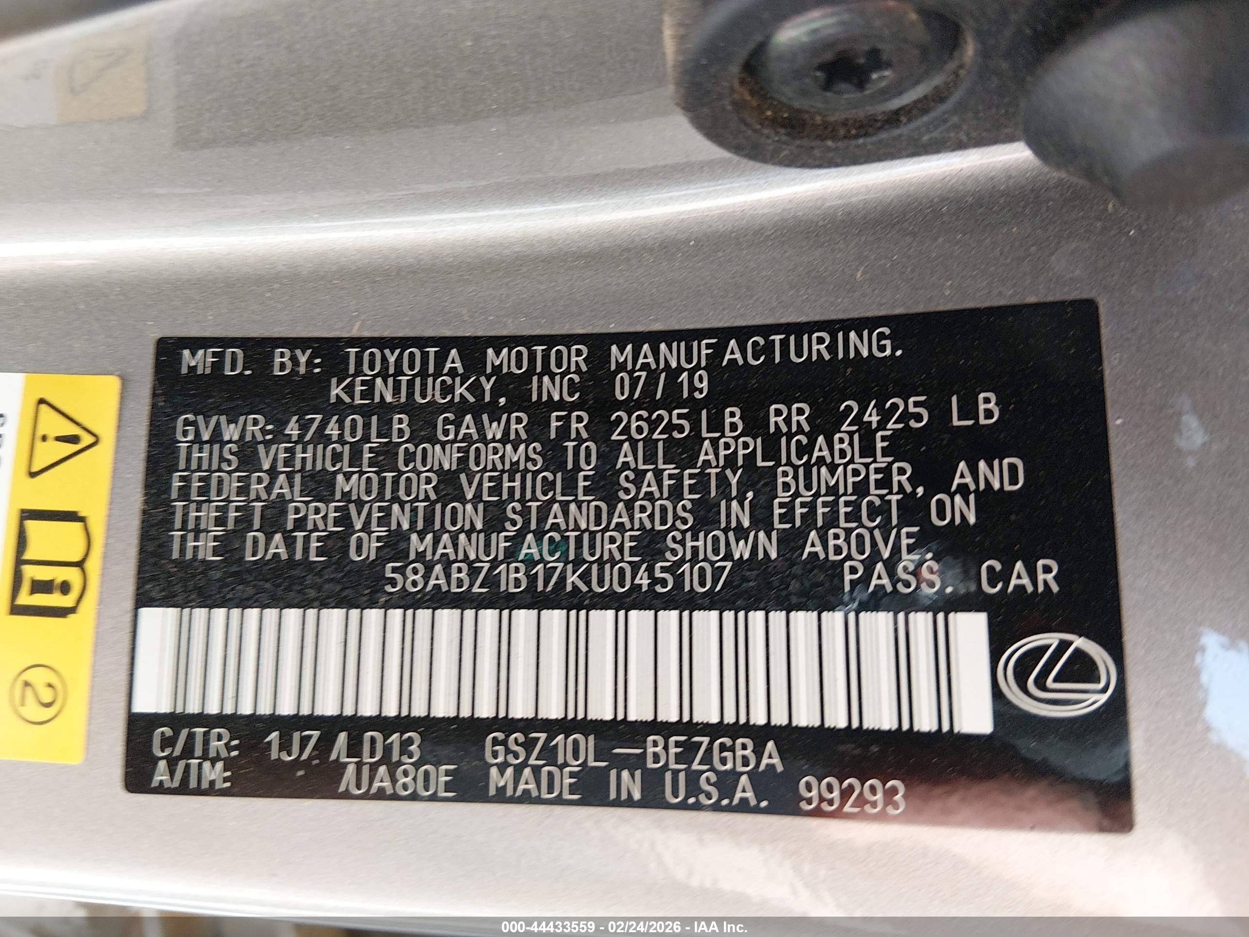 LEXUS ES image 9