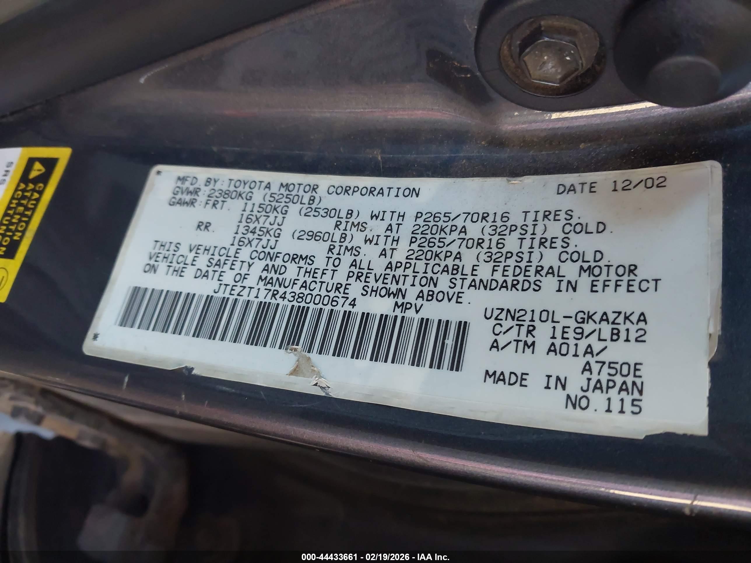TOYOTA 4RUNNER image 9
