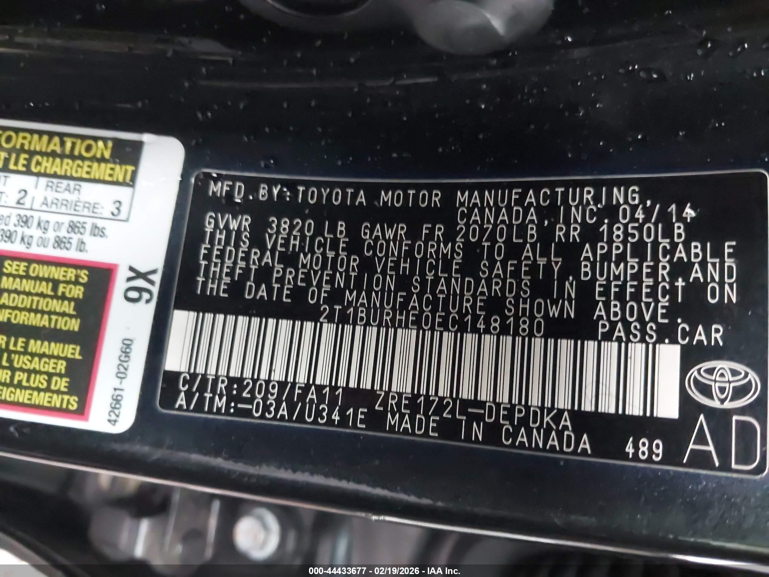 TOYOTA COROLLA image 9