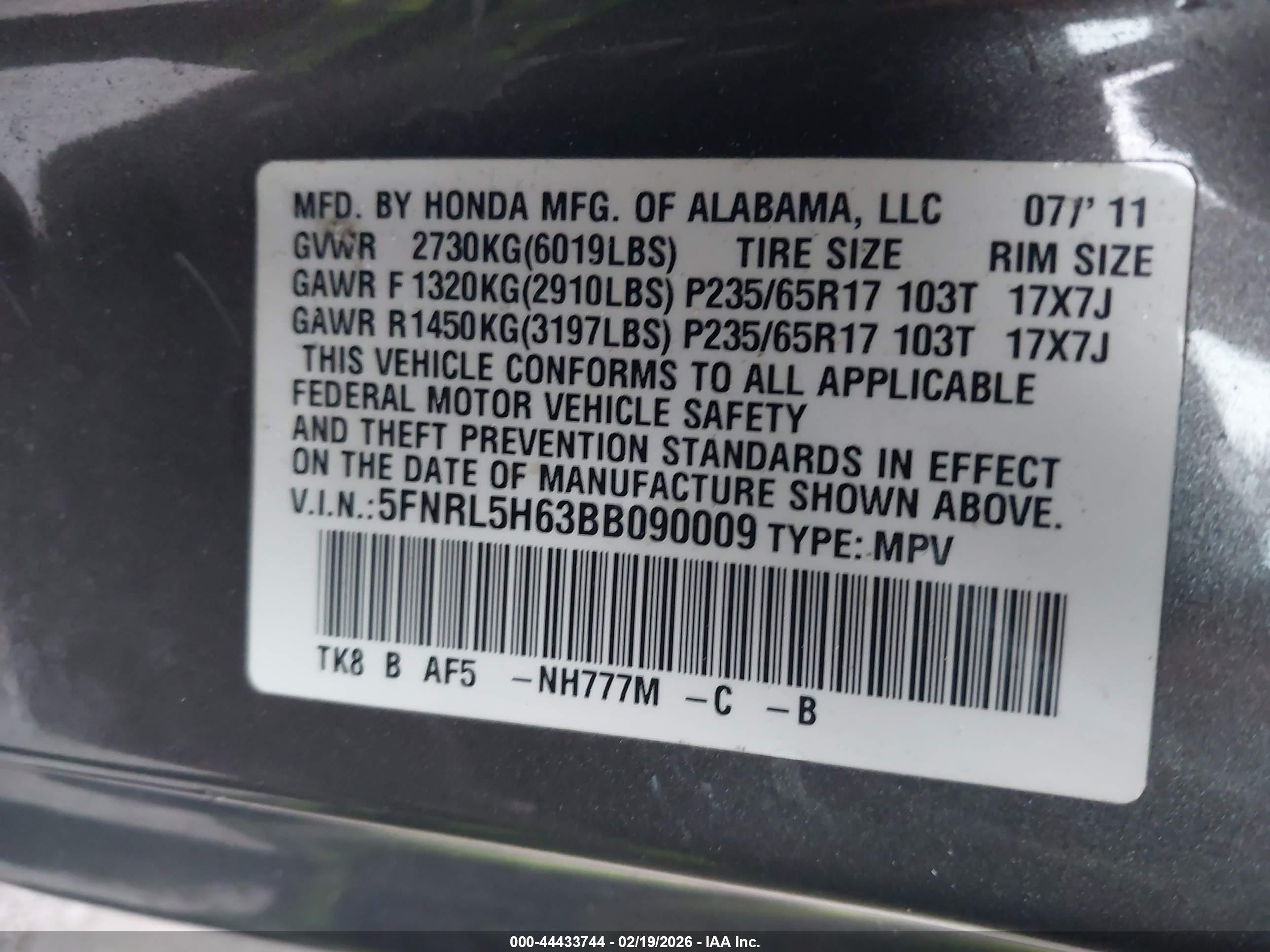 HONDA ODYSSEY image 9