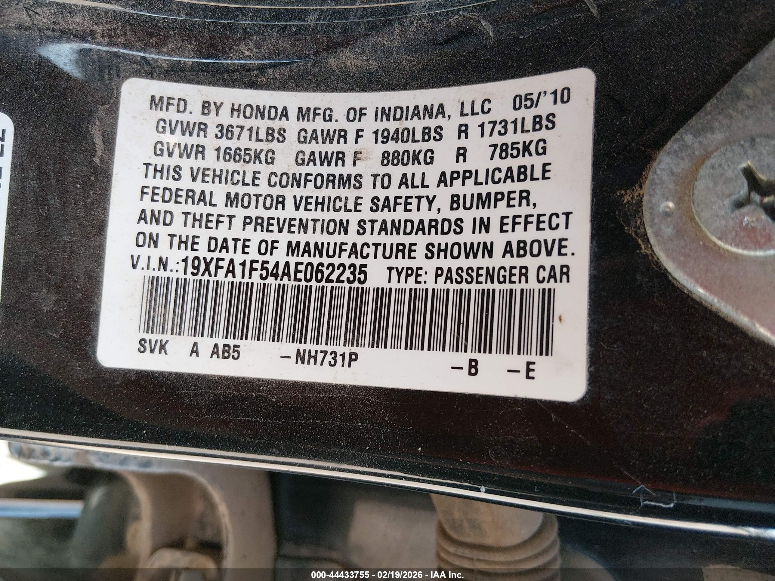HONDA CIVIC image 9