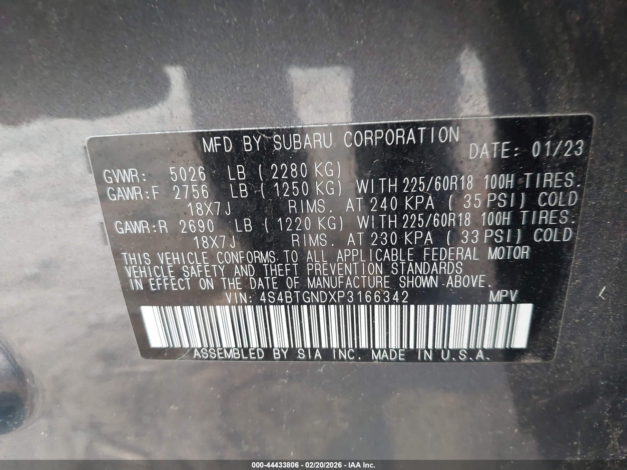 SUBARU OUTBACK image 9