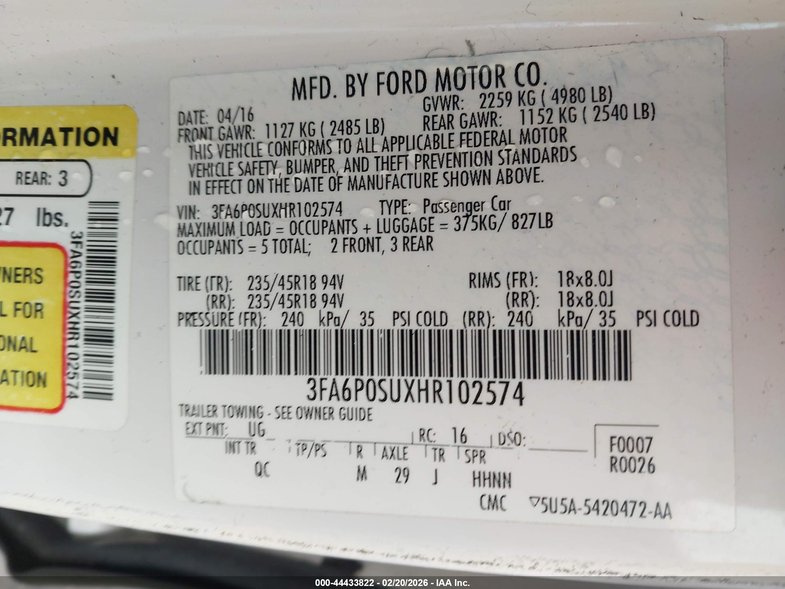 FORD FUSION image 9