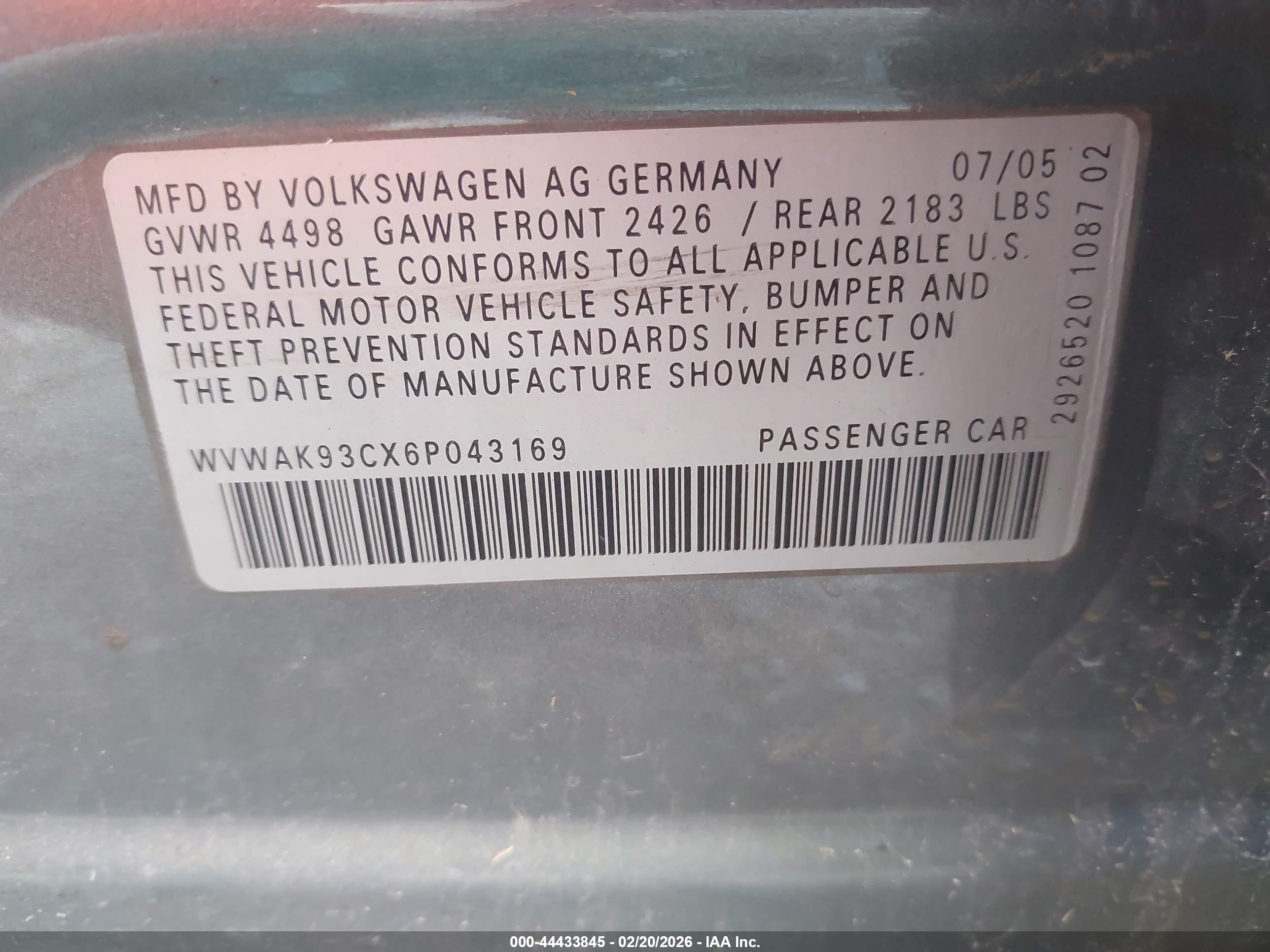 VOLKSWAGEN PASSAT image 9